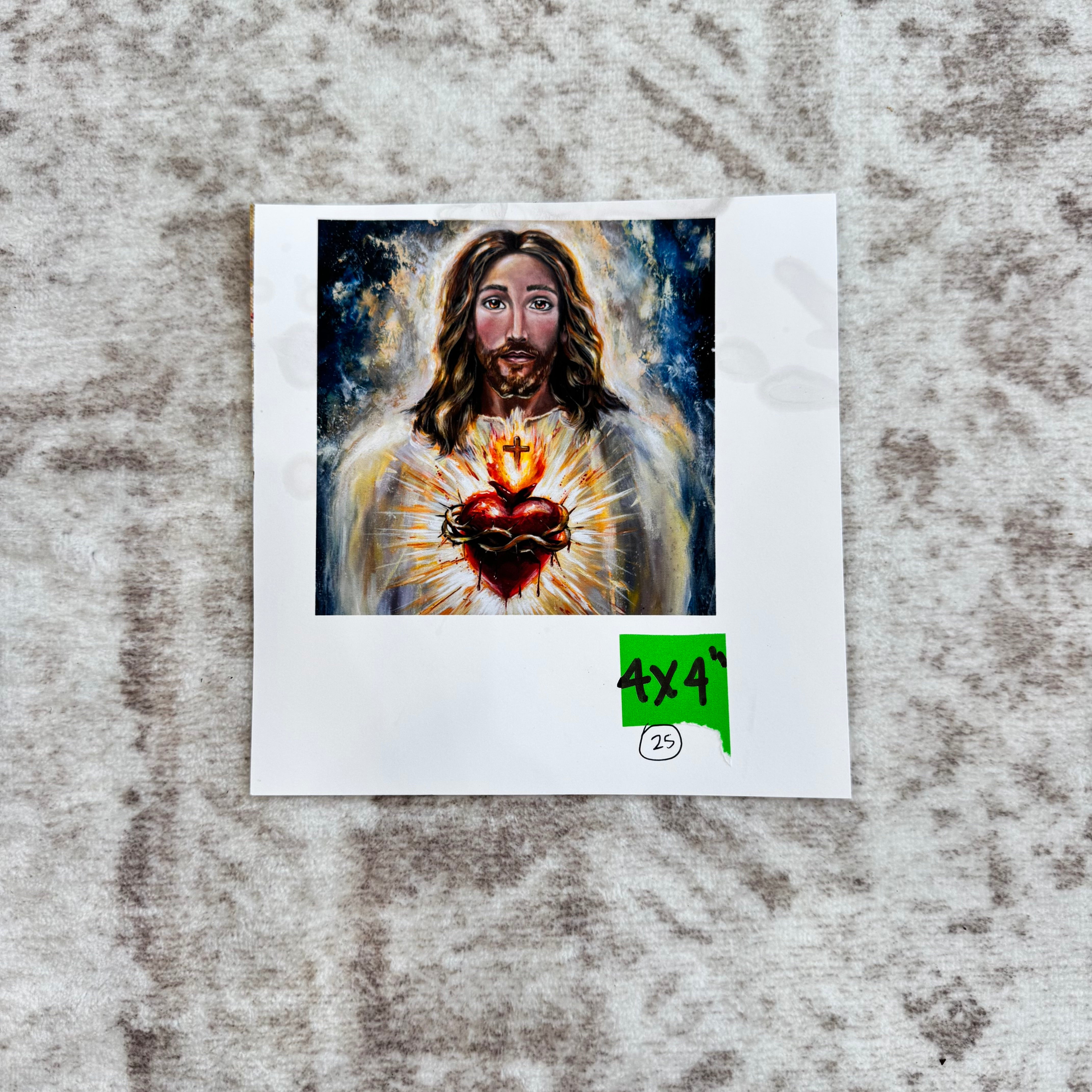 025 • His Most Sacred Heart • 4x4"