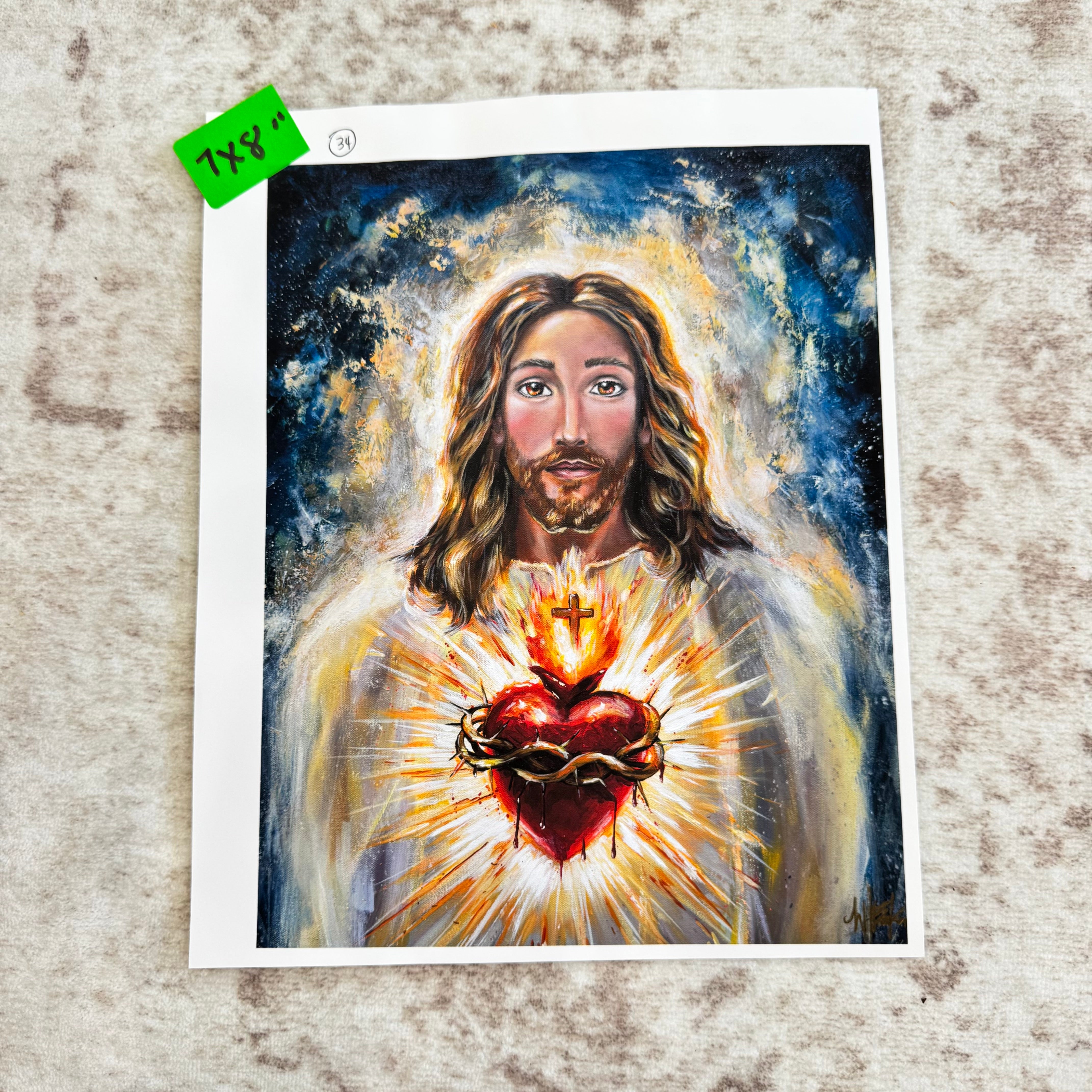 034 • His Most Sacred Heart • 7x8"