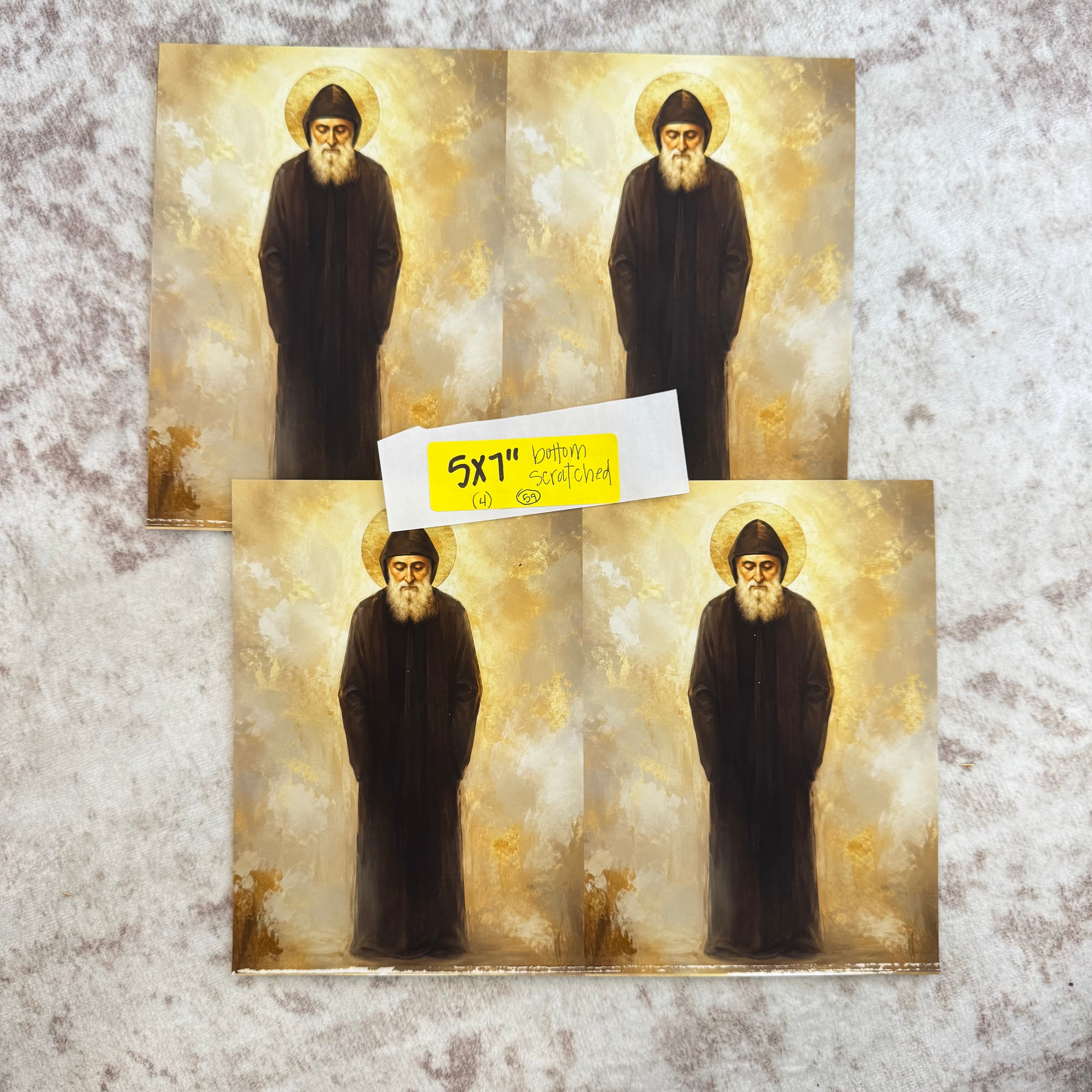 059 • St. Charbel • 5x7" (Scratched)