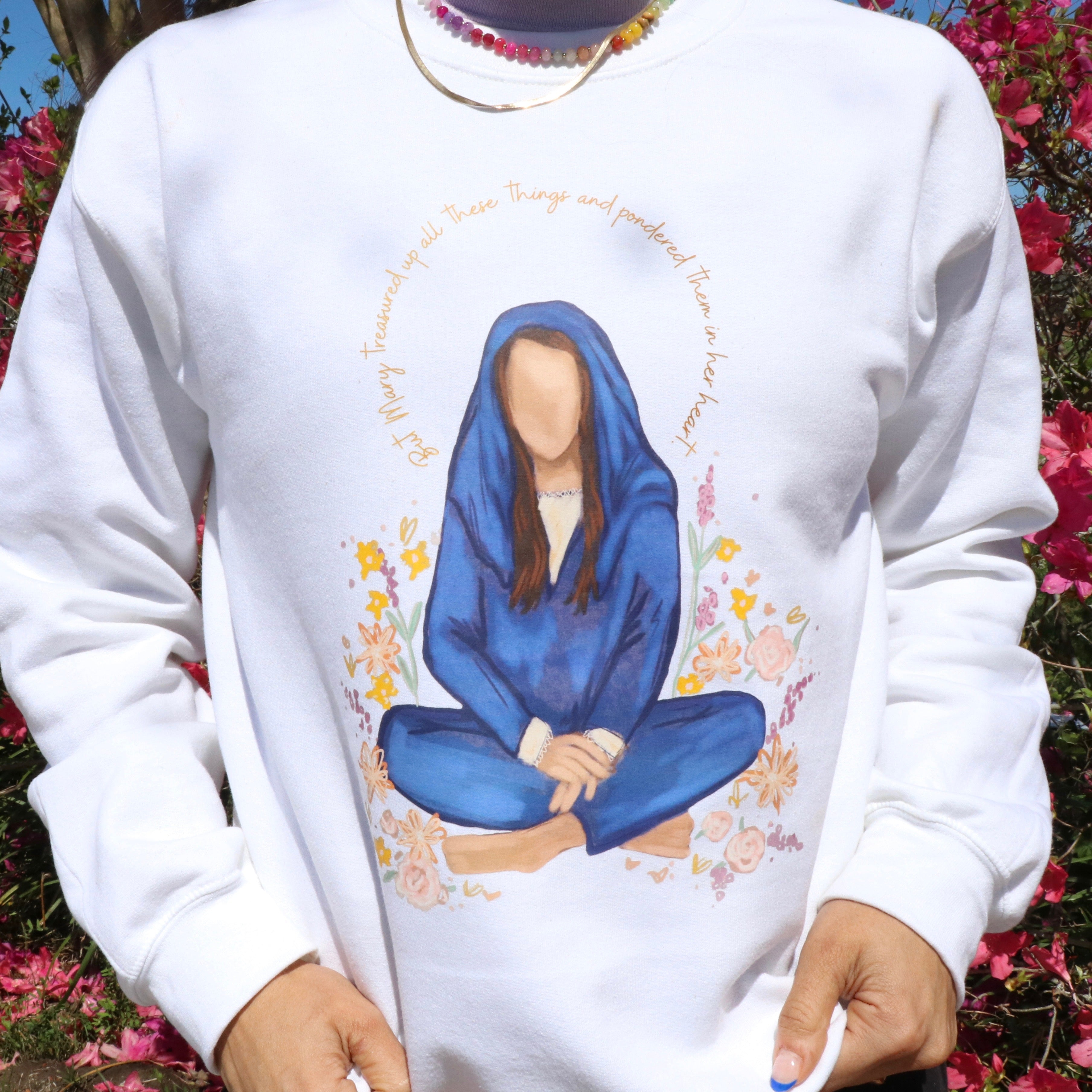 Luke 2:19 Crewneck Lightweight Sweatshirt