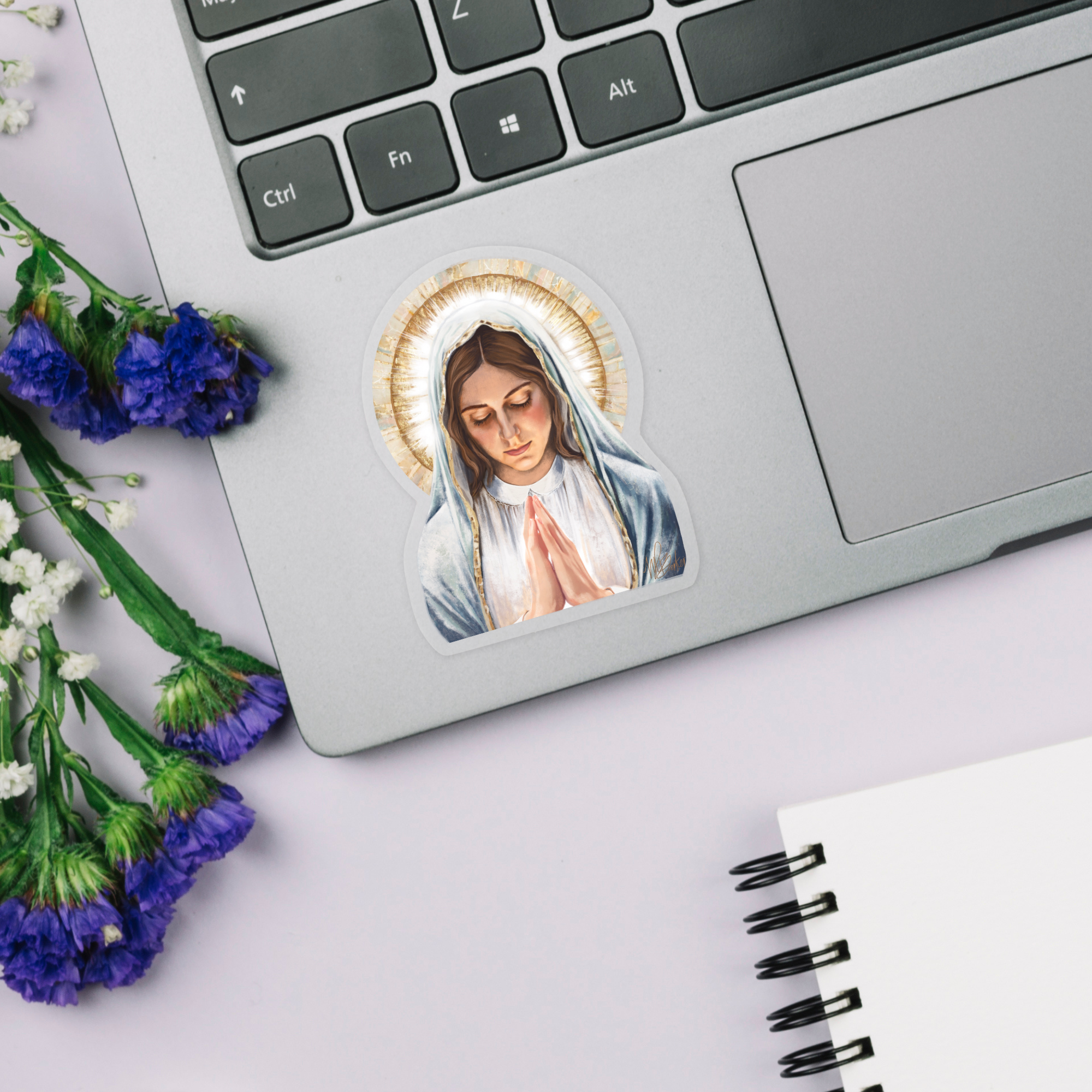 A Mother Who Prays Sticker