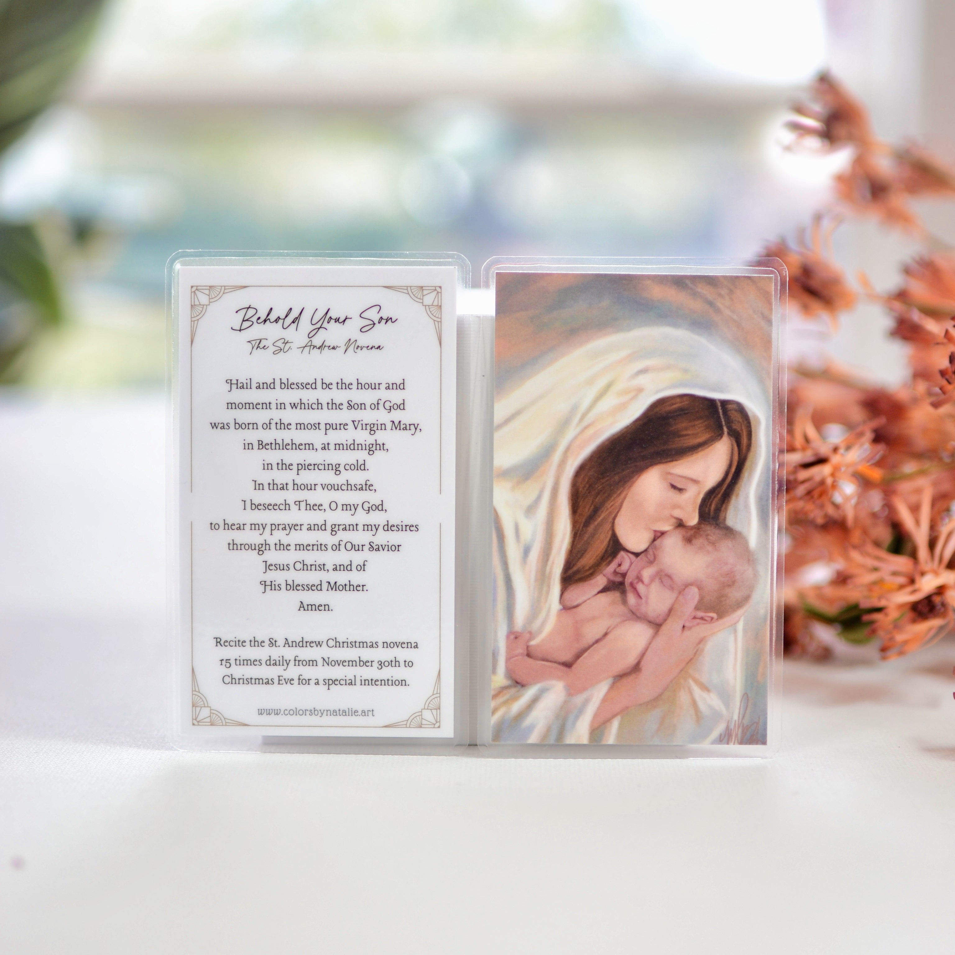 Behold Your Son Prayer Card