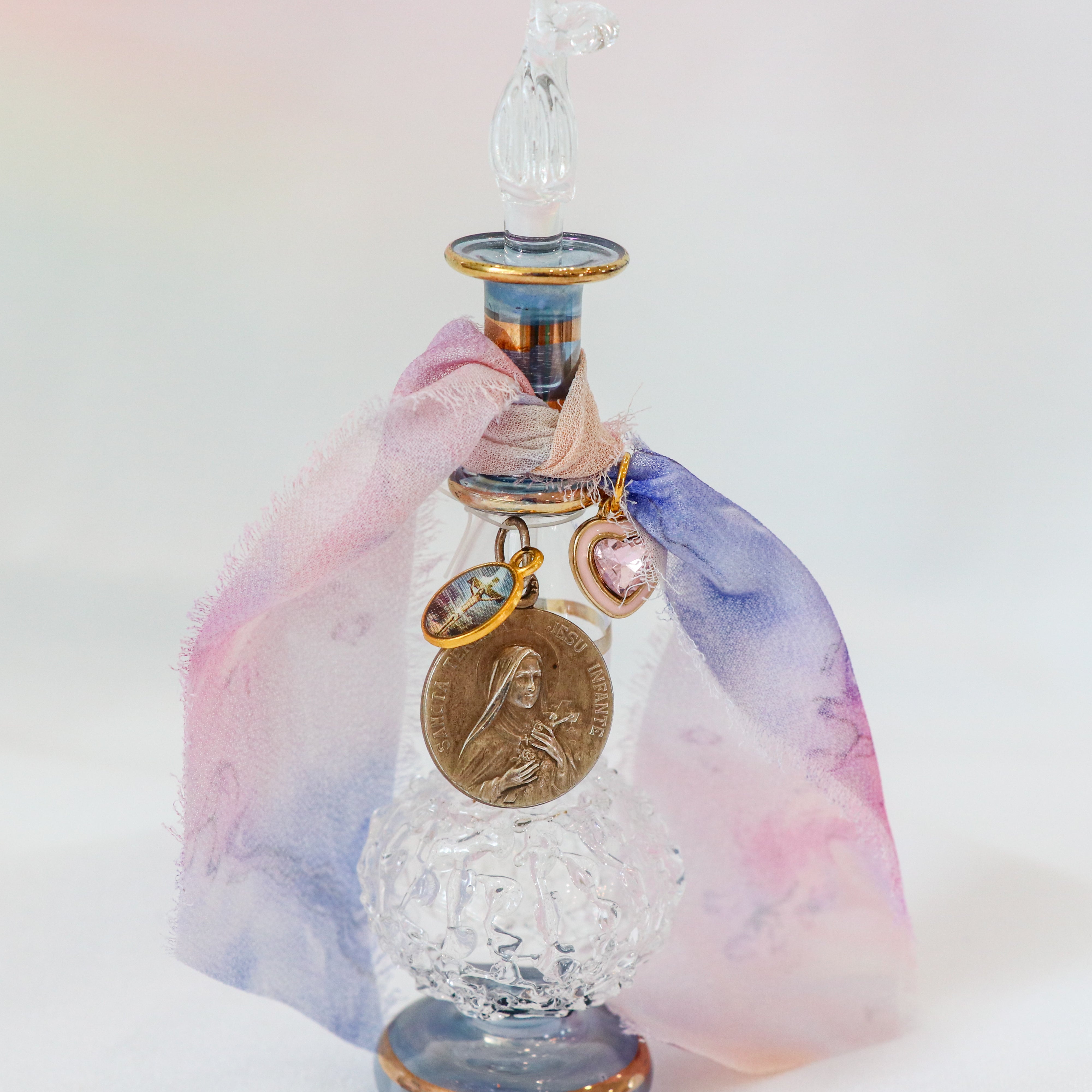 St. Catherine of Sienna with Jesus | Handmade Holy Water Vessel