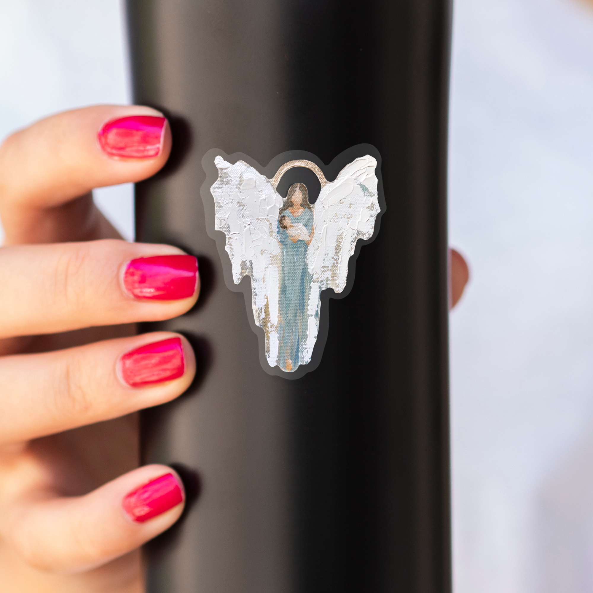 Covered in Feathers Sticker