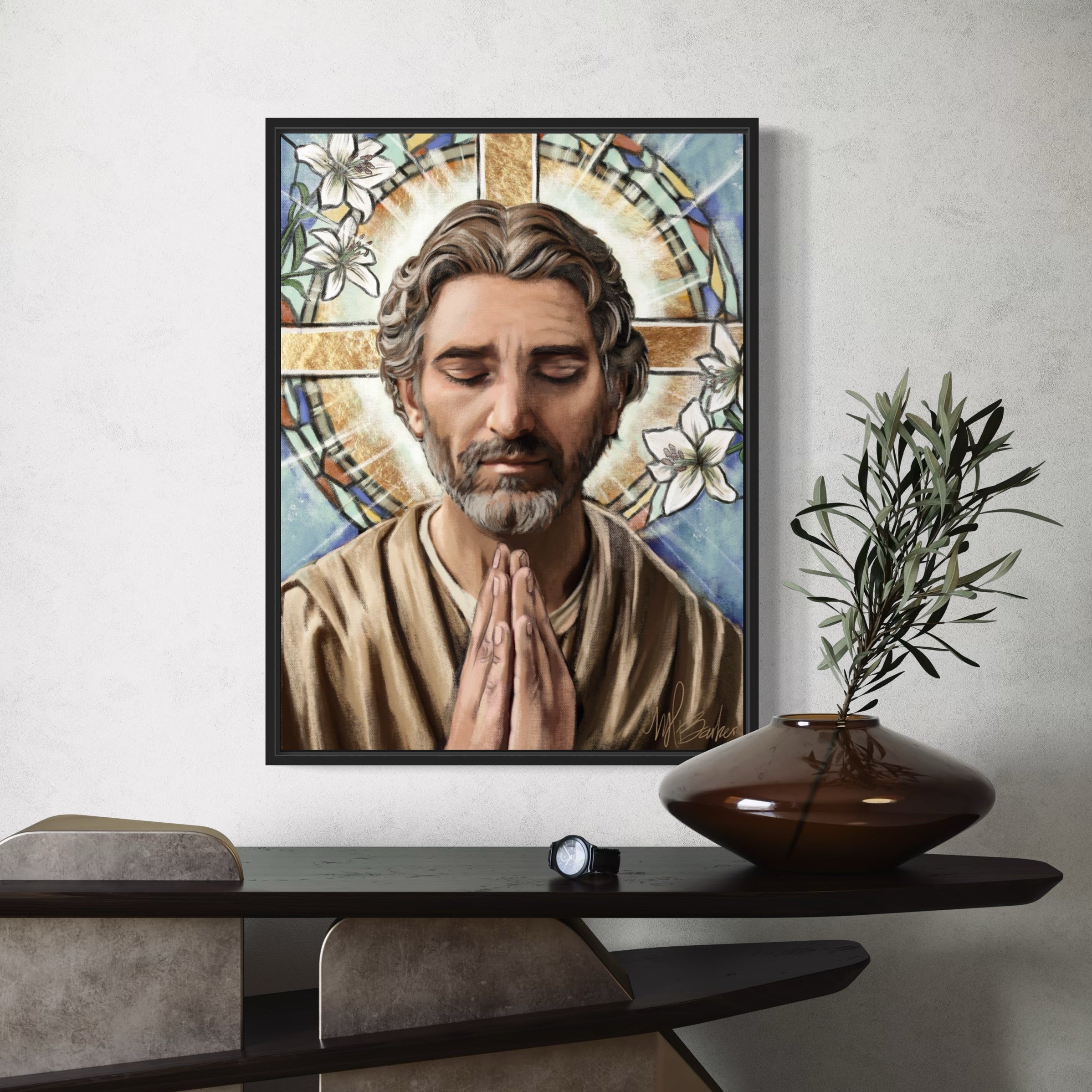 A Father Who Prays Fine Art Print
