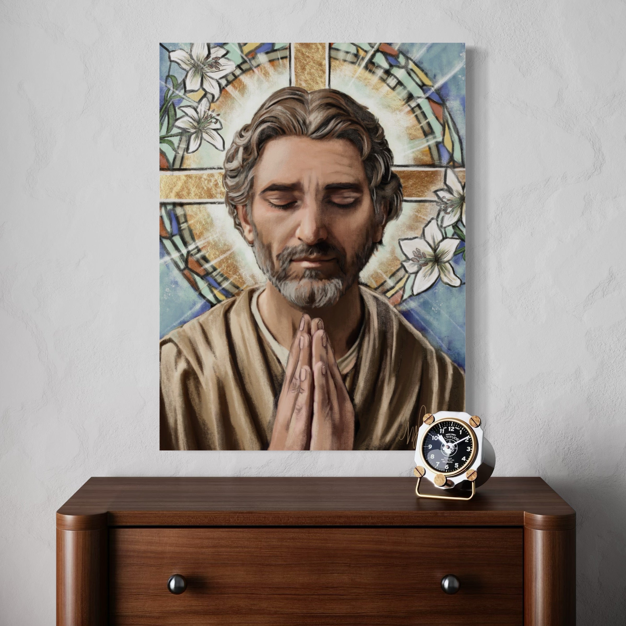 A Father Who Prays Fine Art Print
