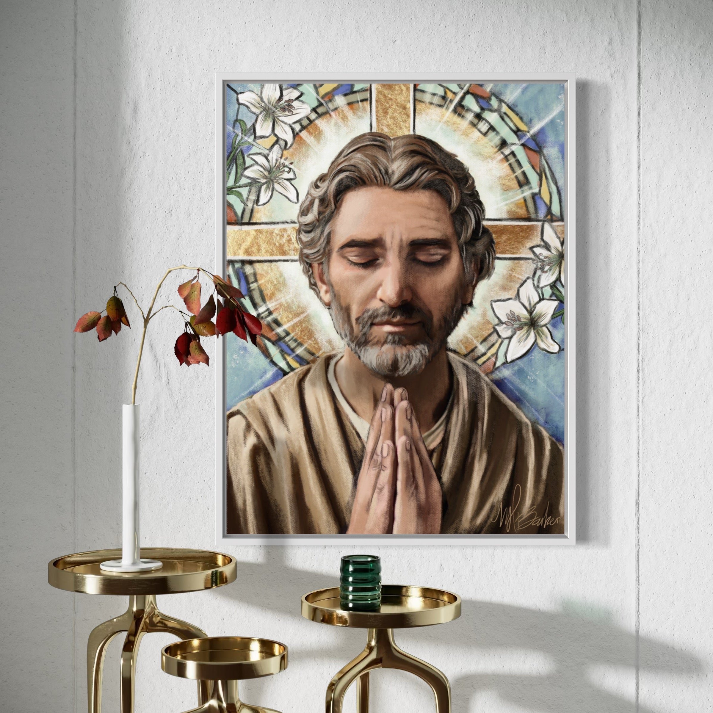 A Father Who Prays Fine Art Print