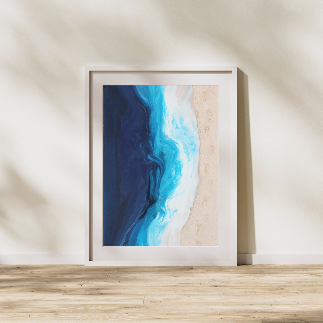 Footprints in The Sand Fine Art Print