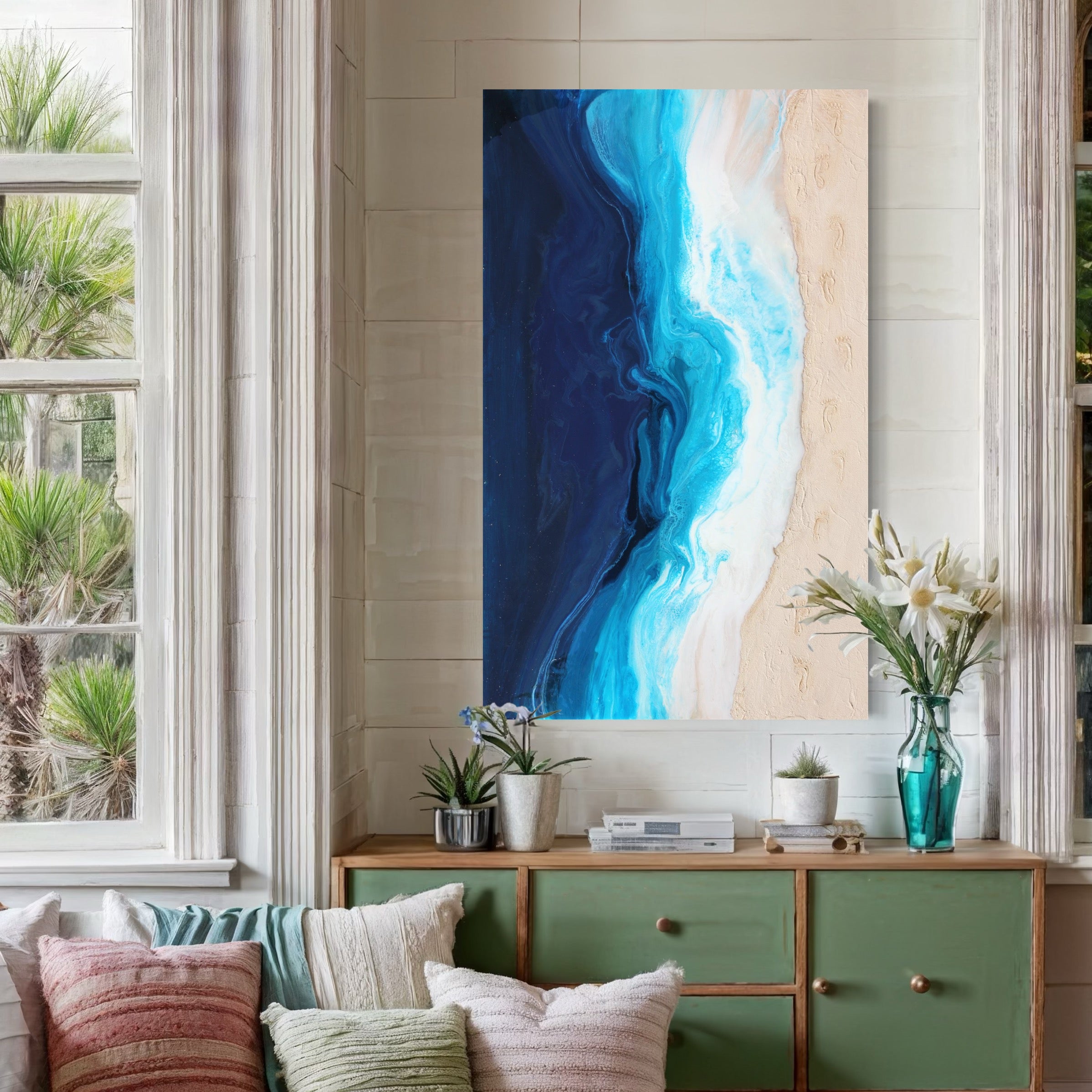 Footprints in The Sand Fine Art Print