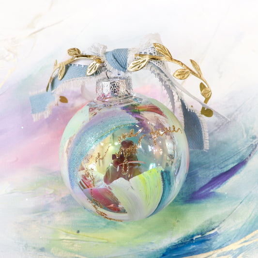 Give Me Your Peace Hand-painted Ornament