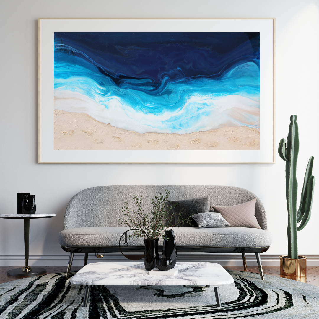 Footprints in The Sand Fine Art Print