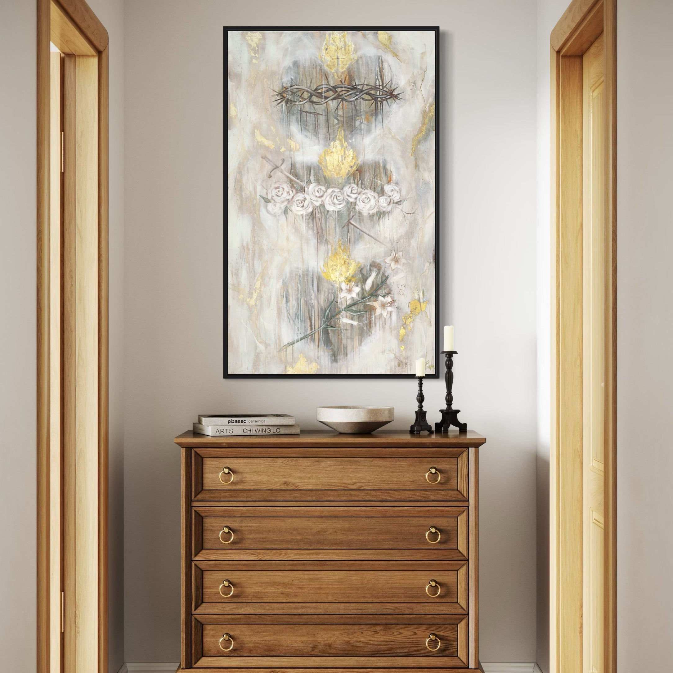 Hearts of the Holy Family Fine Art Print