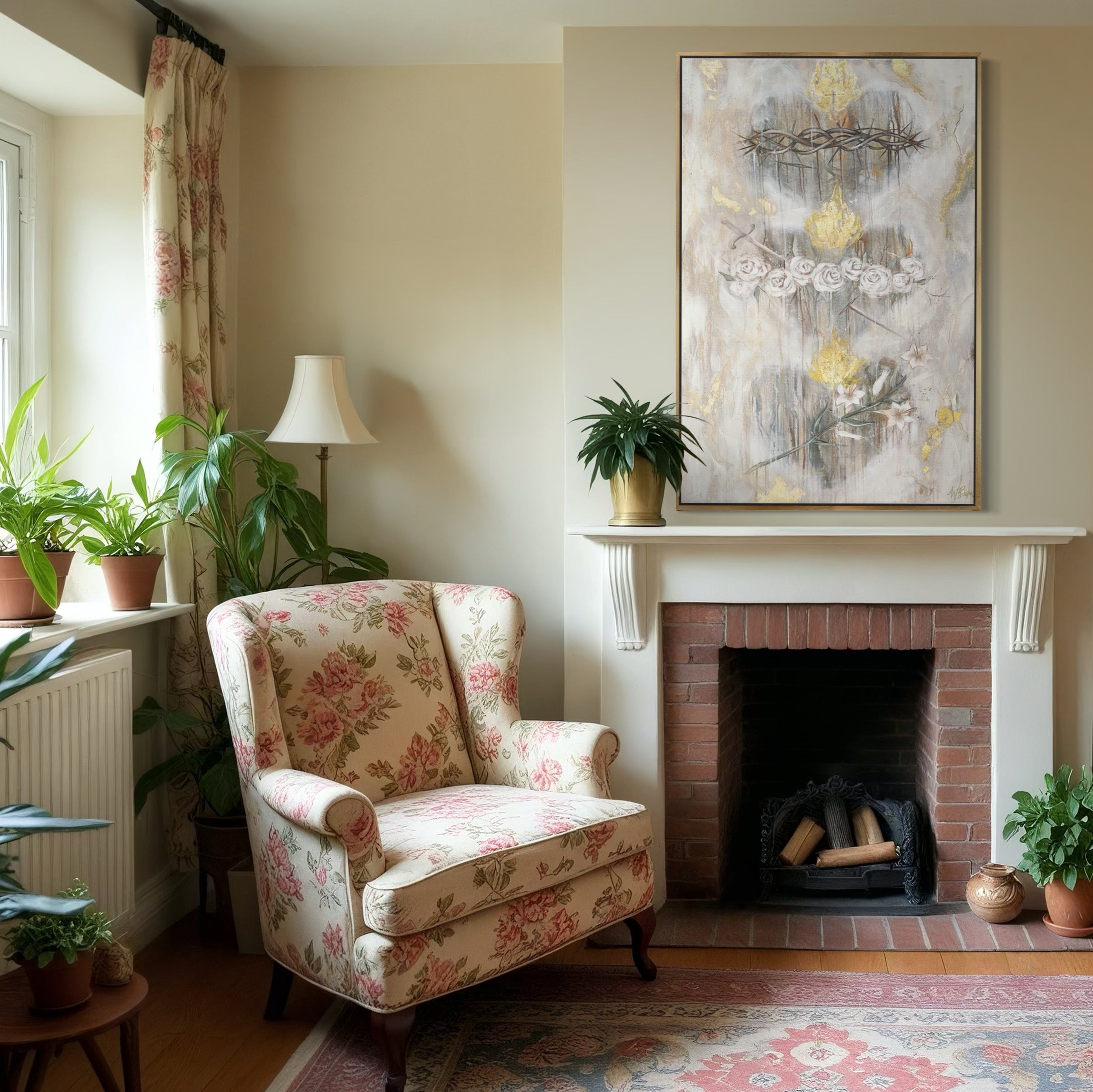 Hearts of the Holy Family Fine Art Print