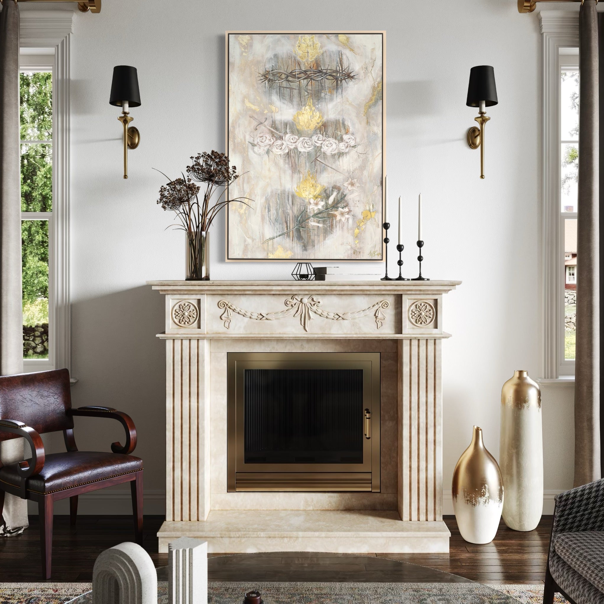 Hearts of the Holy Family Fine Art Print