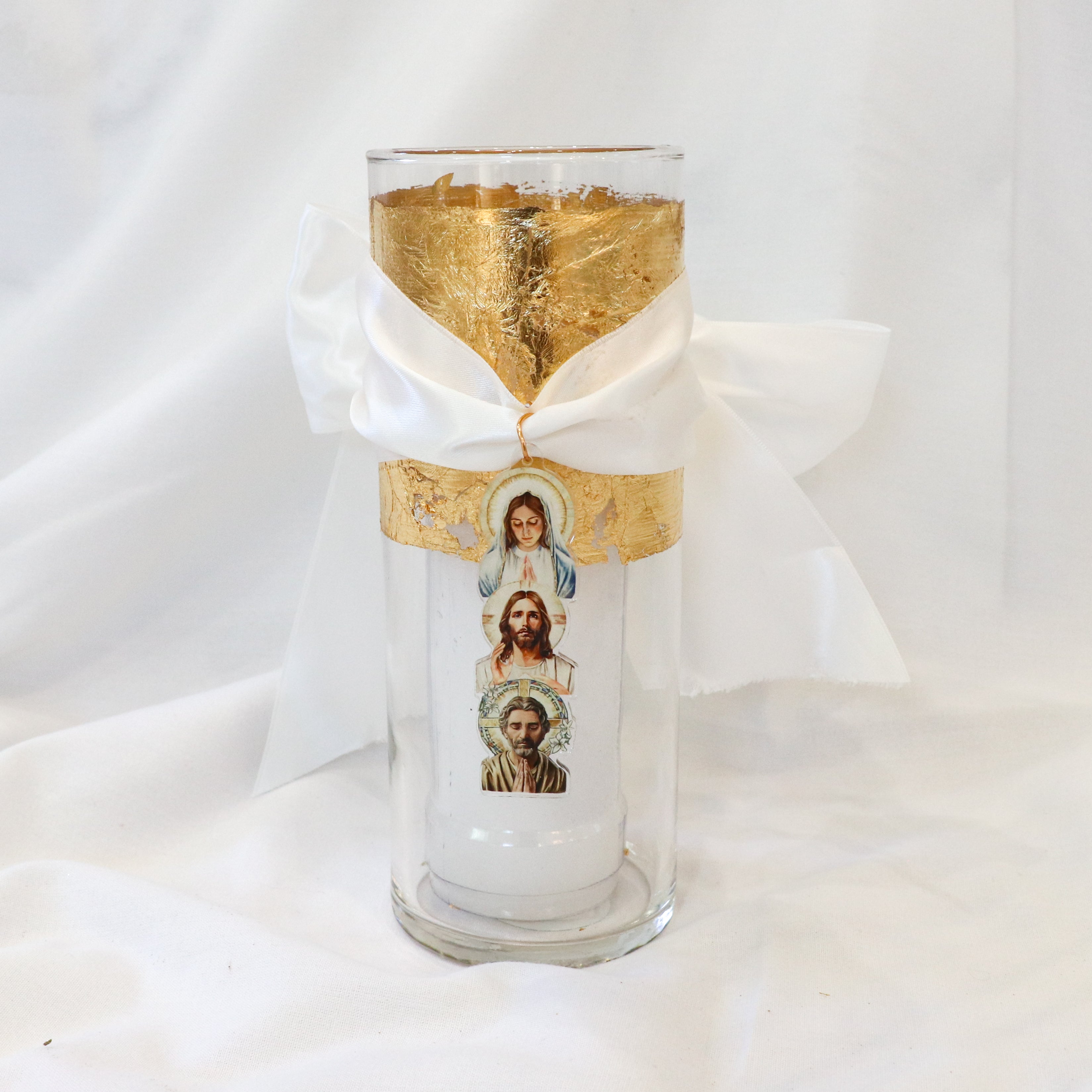 Holy Family Holy Candle Vase and 7-Day Votive Candle