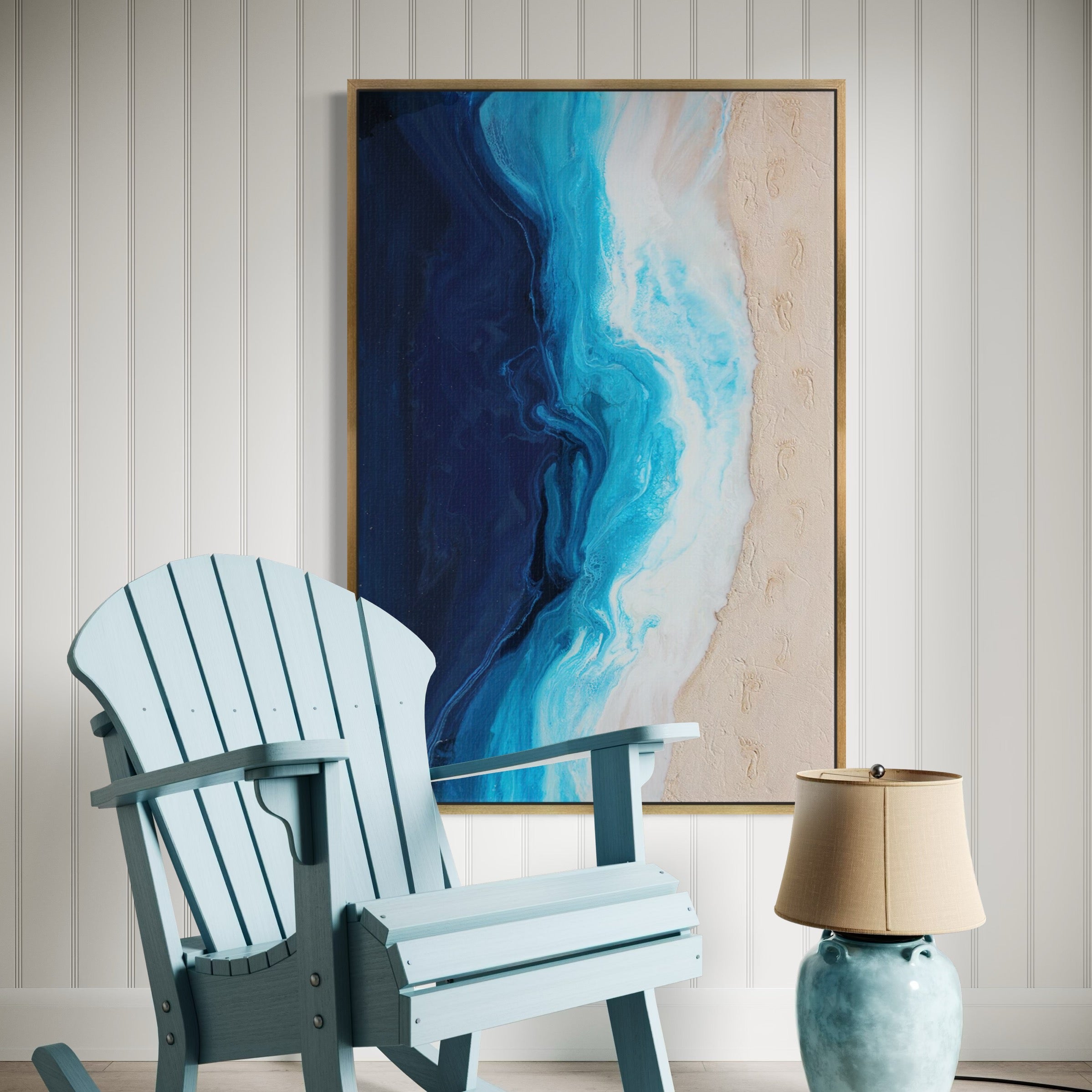 Footprints in The Sand Fine Art Print