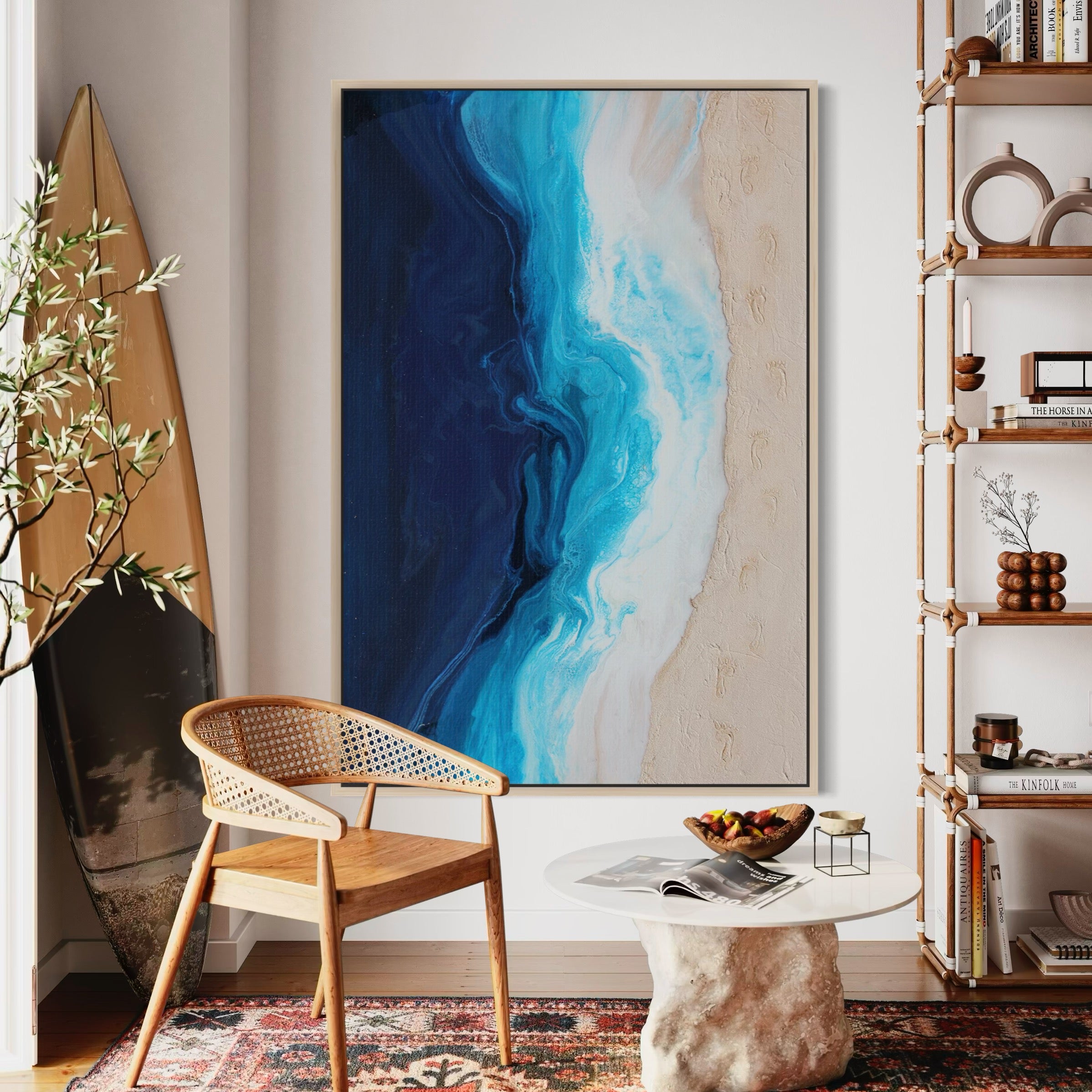 Footprints in The Sand Fine Art Print