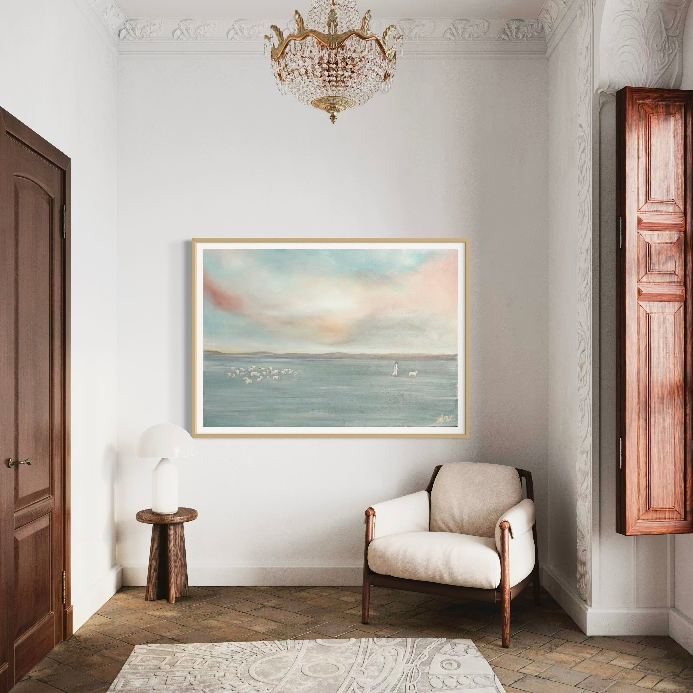 Jesus Leaves the 99 Fine Art Print