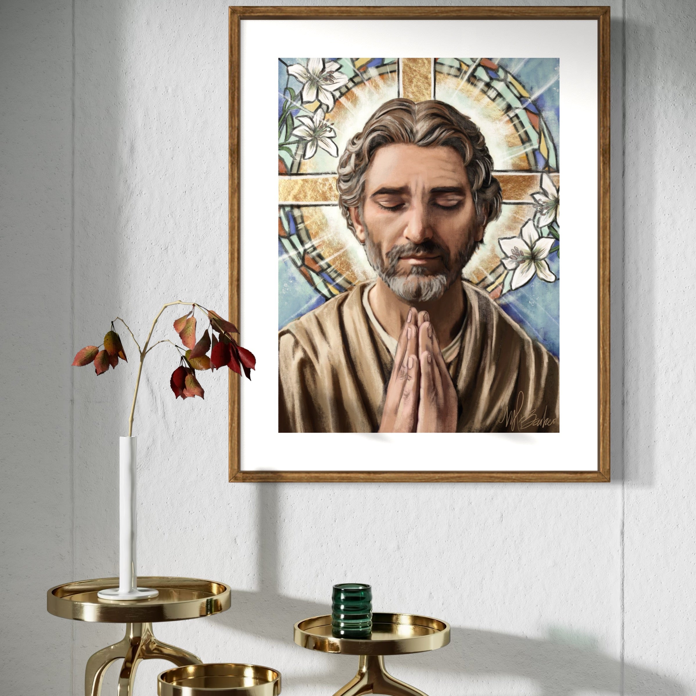 A Father Who Prays Fine Art Print