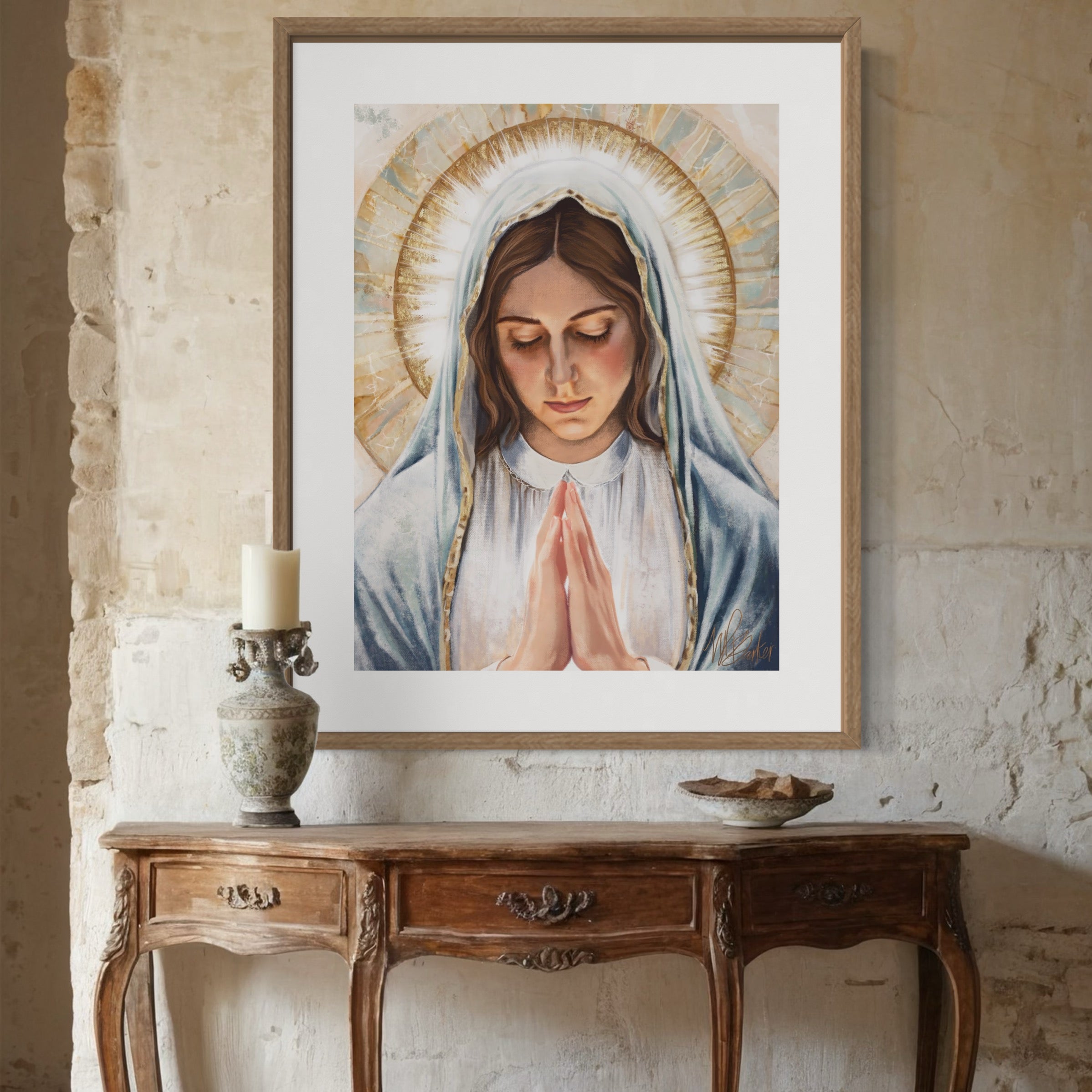 A Mother Who Prays Fine Art Print