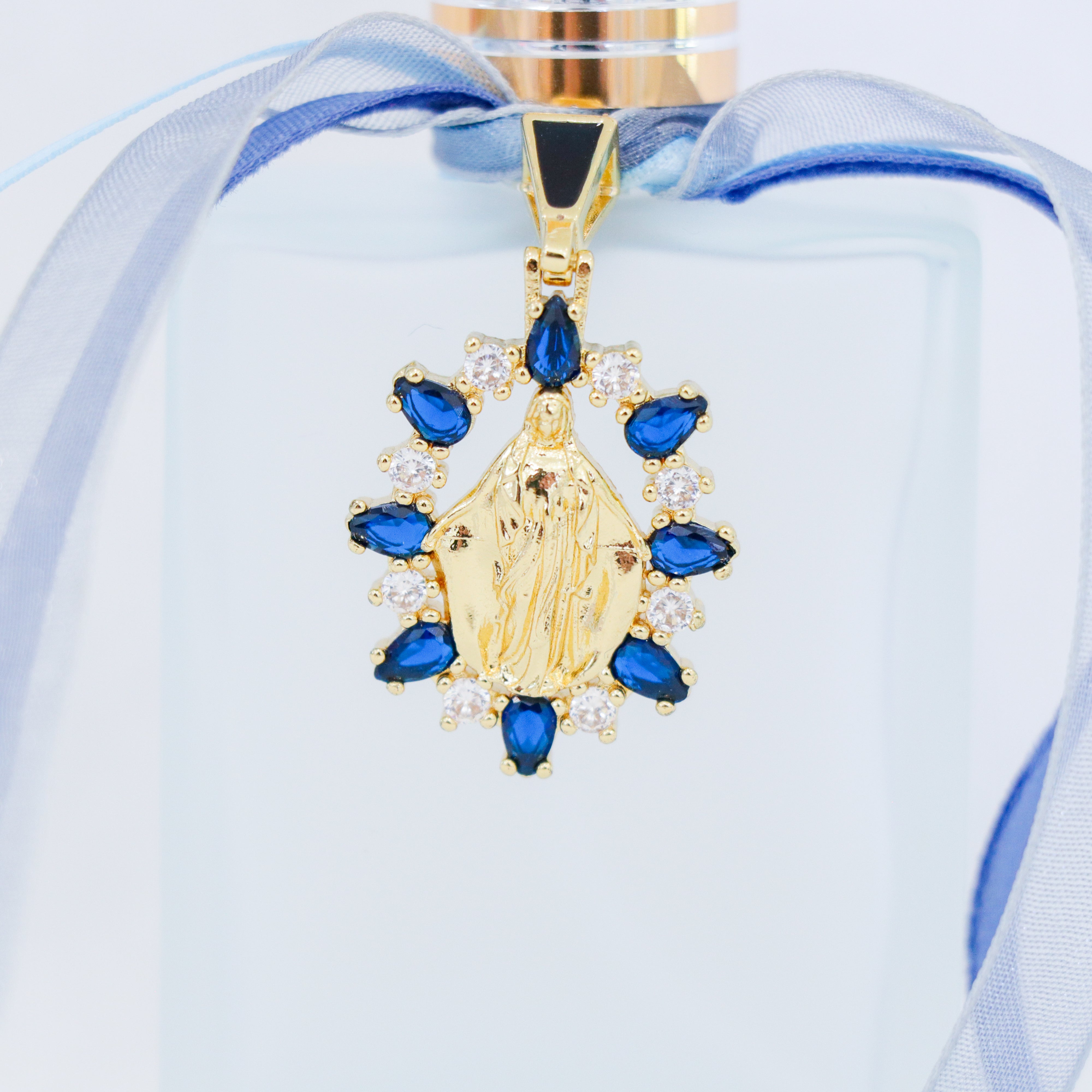Virgin Mary in Blues | Handmade Holy Water Spray