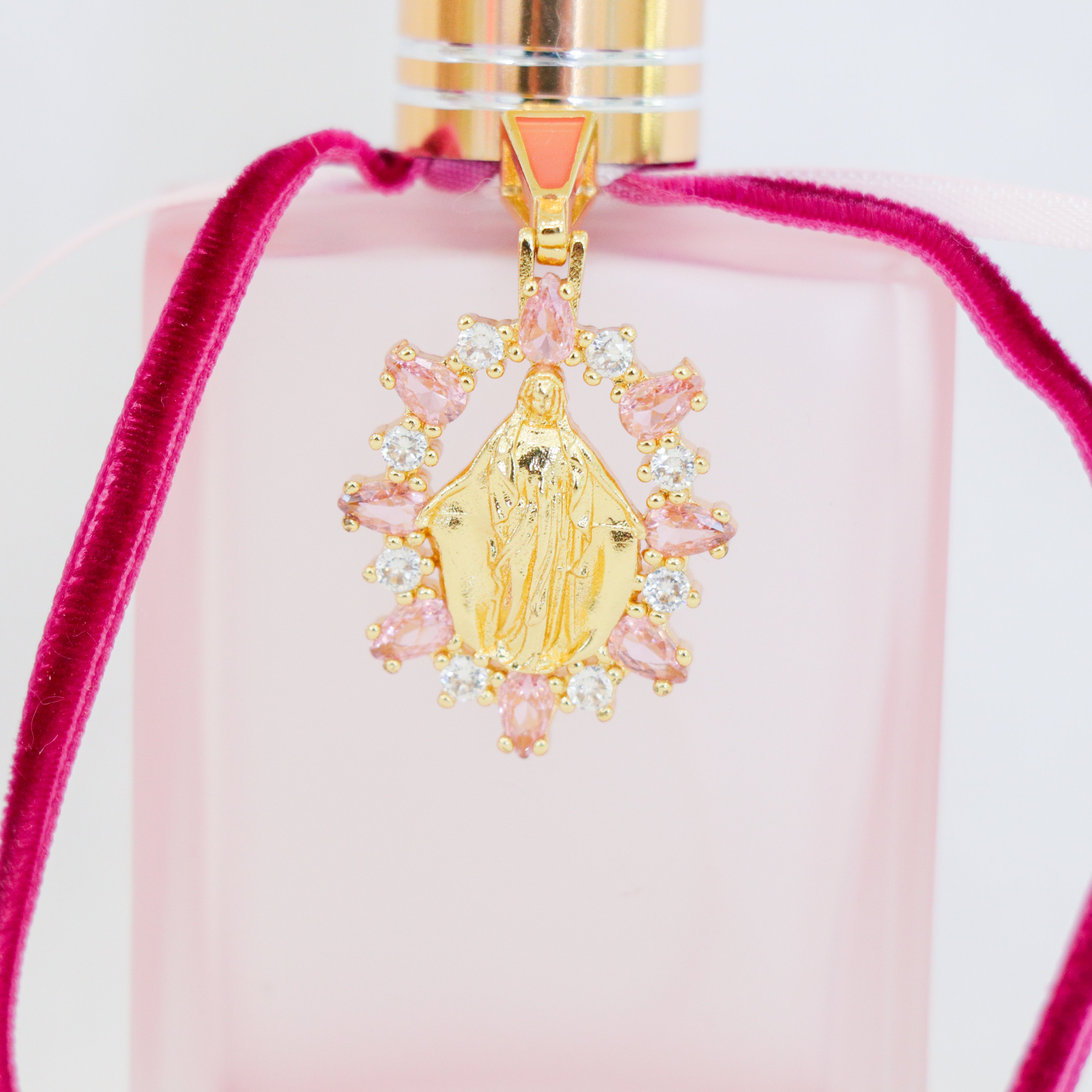 Our Lady in Pinks | Handmade Holy Water Spray