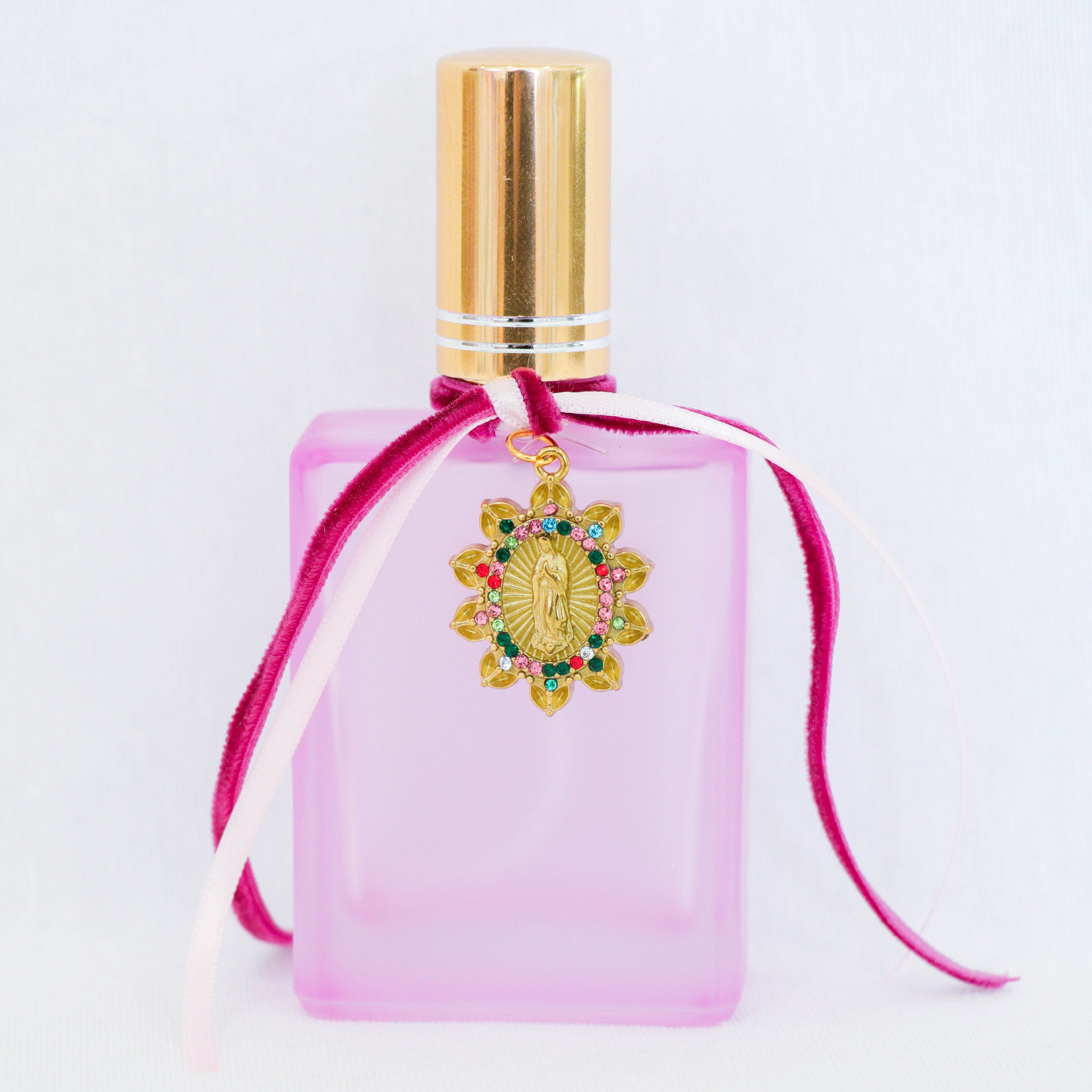 Our Lady of Guadalupe in Pink | Handmade Holy Water Spray