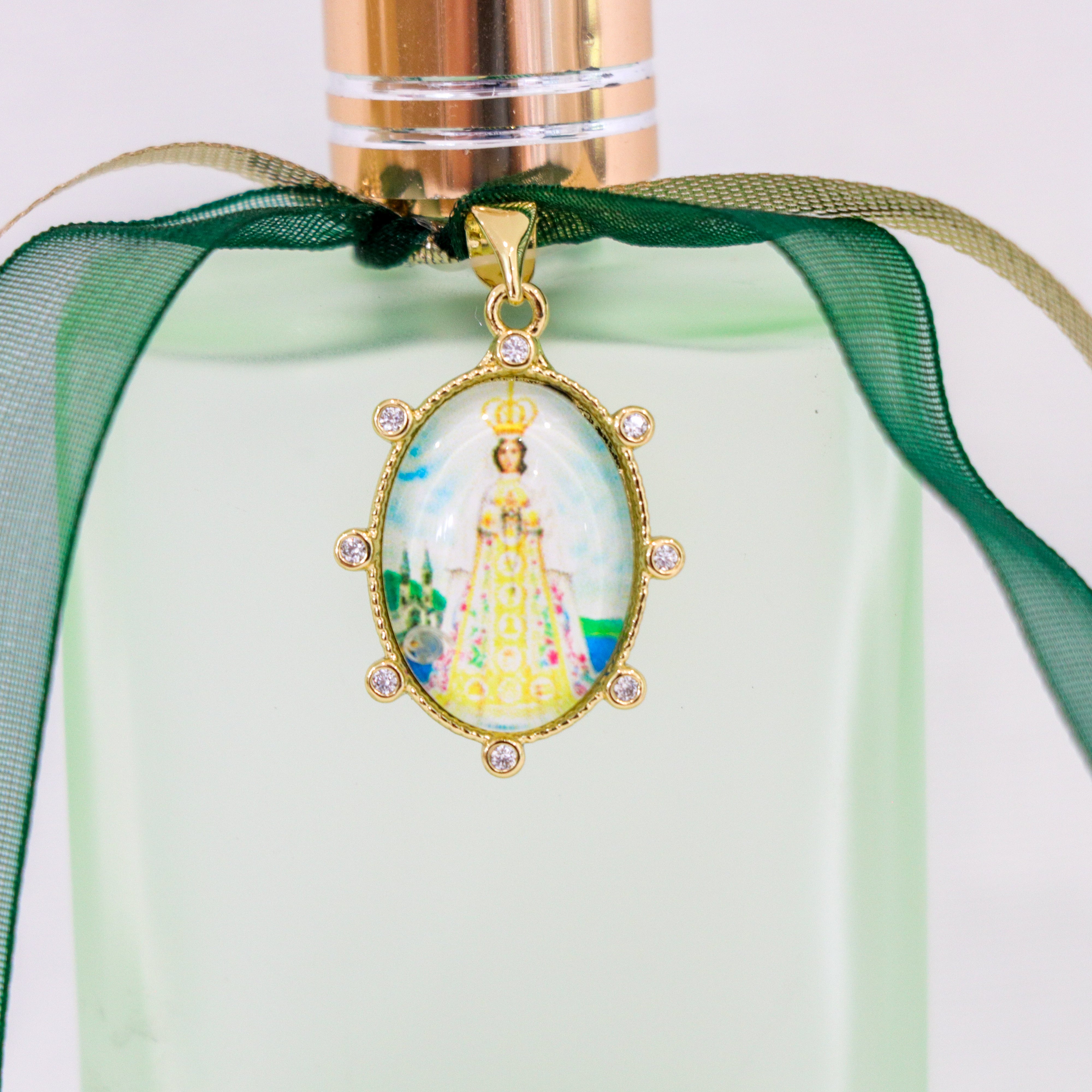 Our Lady of Aparecida in Greens | Handmade Holy Water Spray