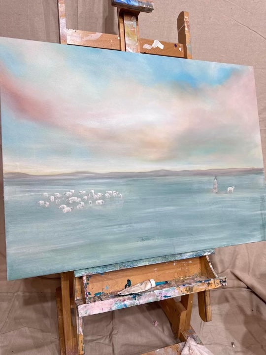 Jesus Leaves the 99 Fine Art Print