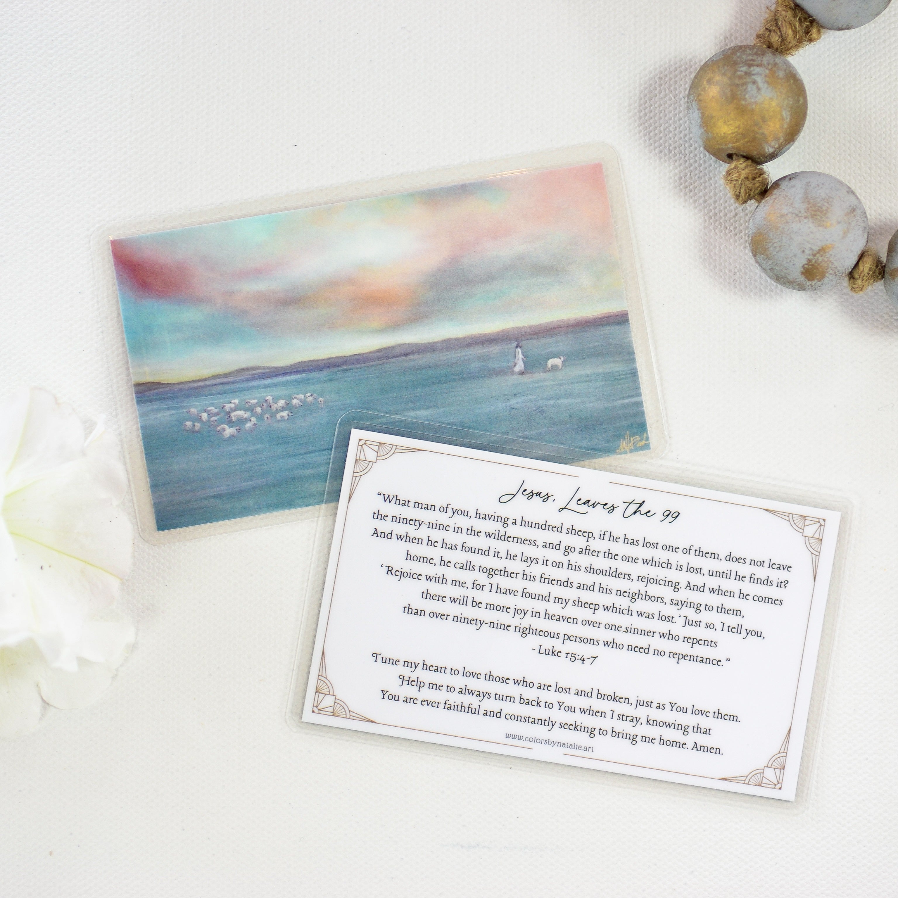 Jesus Leaves the 99 Prayer Card