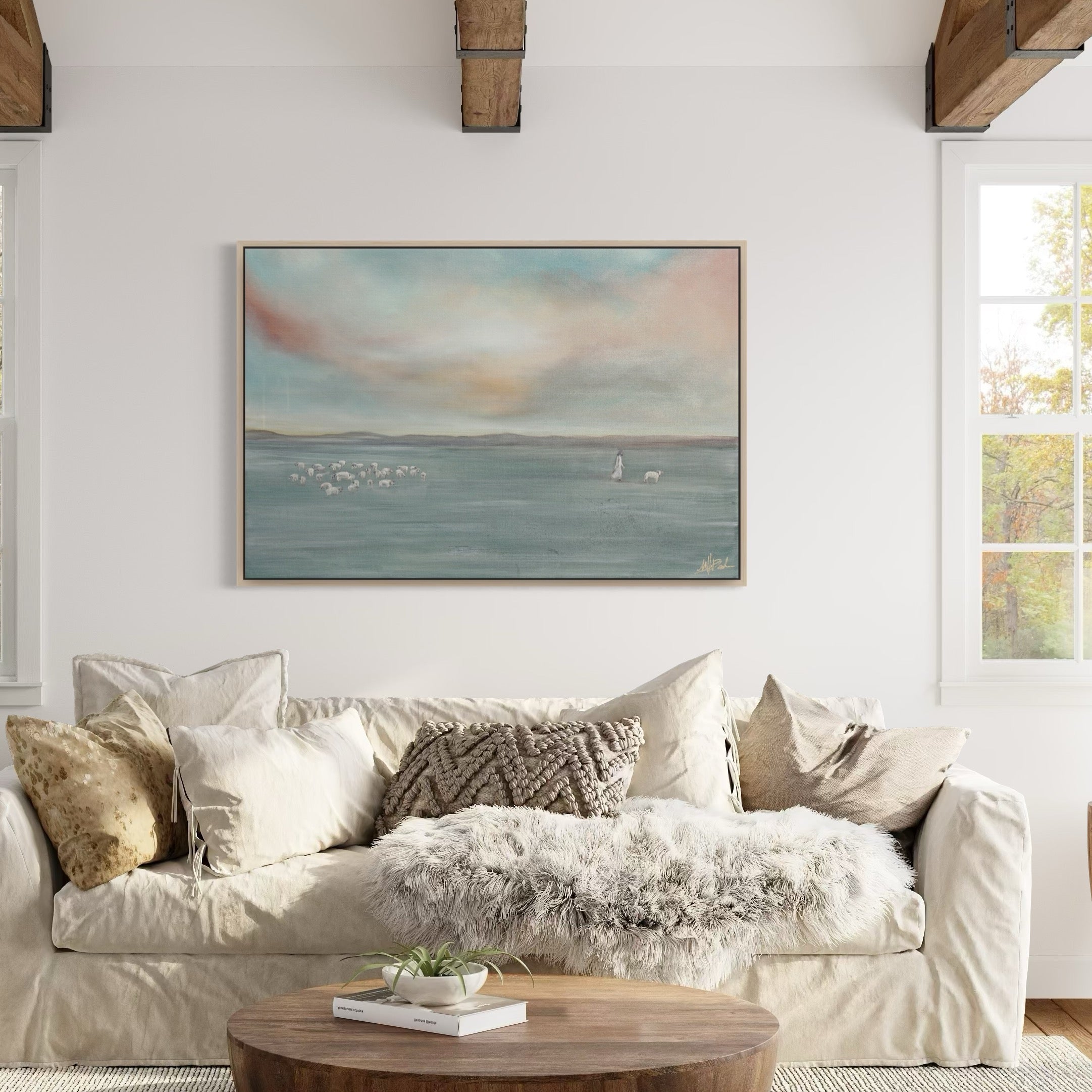 Jesus Leaves the 99 Fine Art Print