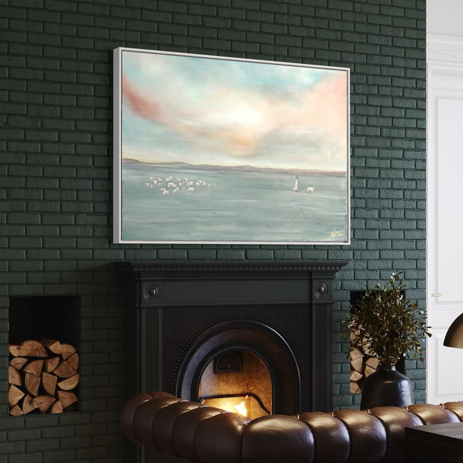 Jesus Leaves the 99 Fine Art Print