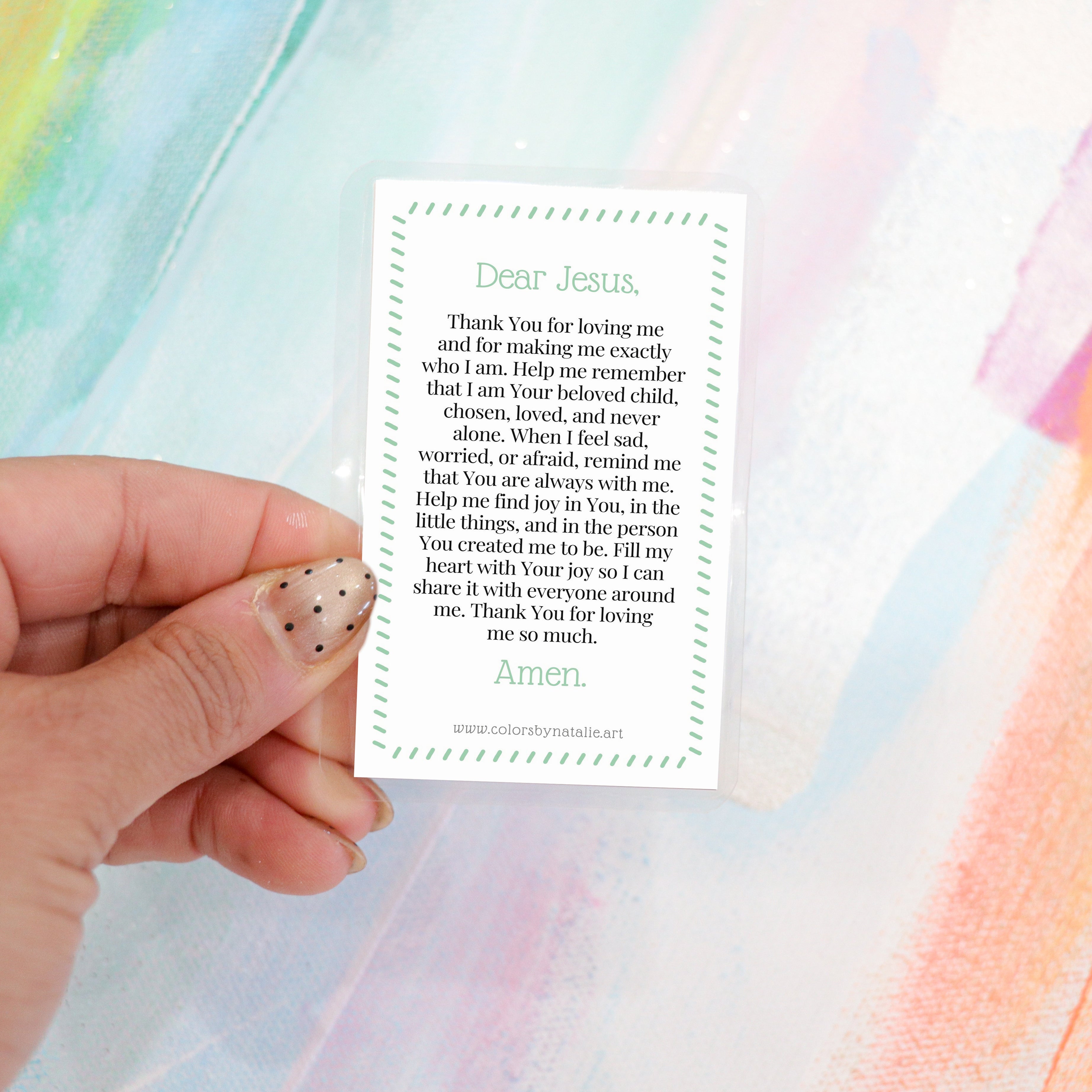 Kids Joy Prayer Card