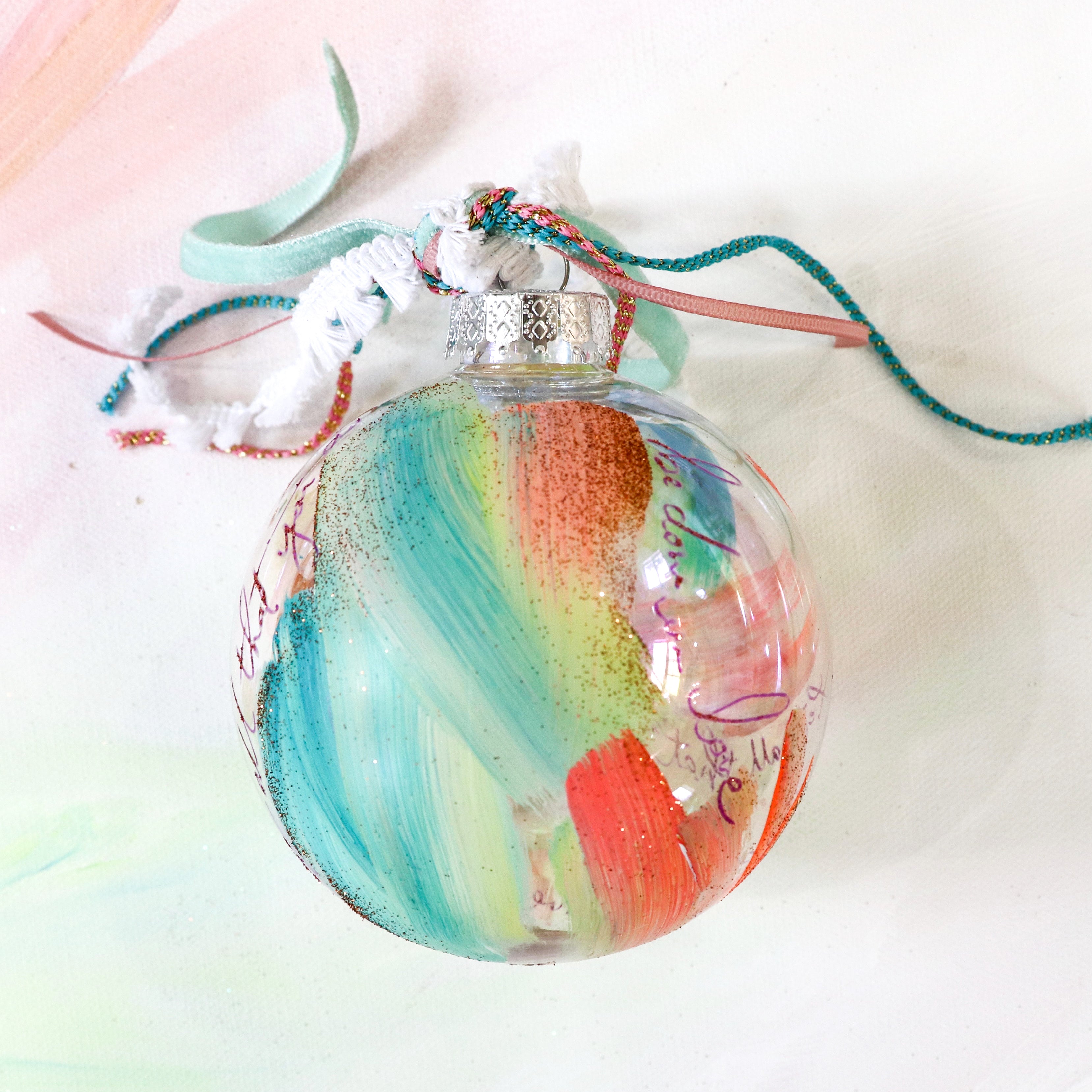 Let All That I Do Be Done In Love Hand-painted Ornament