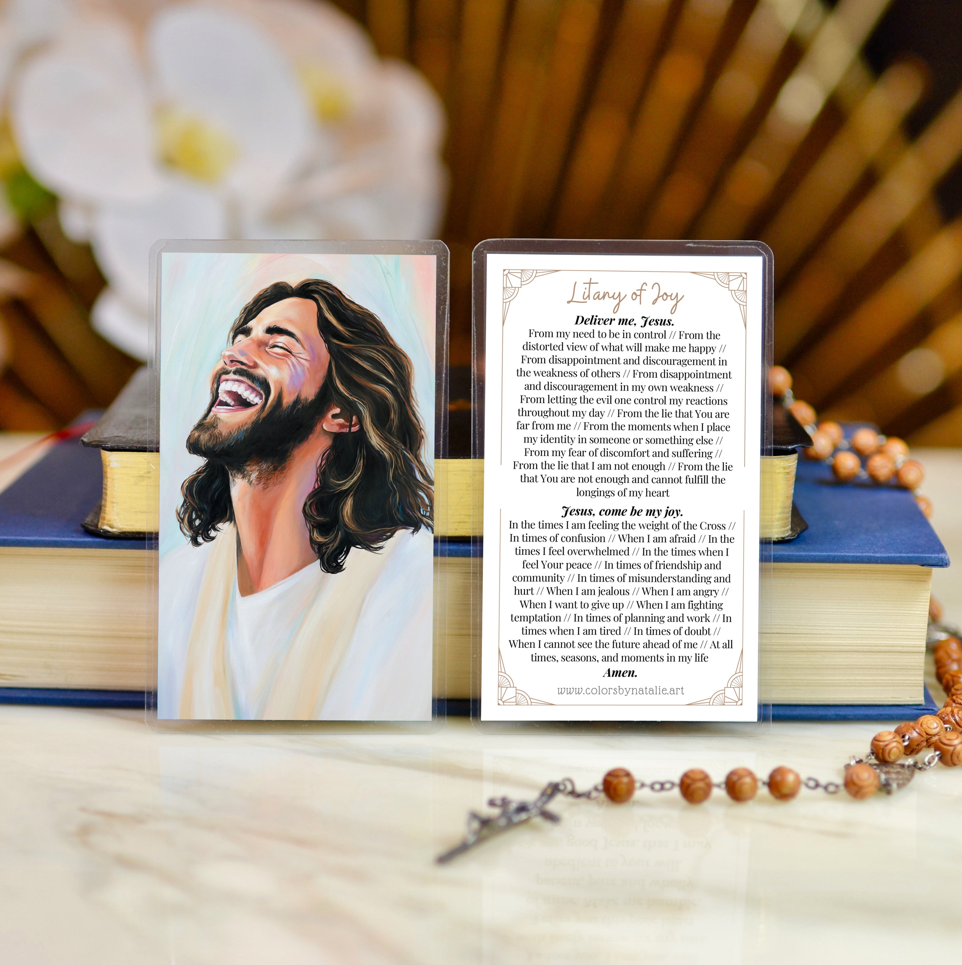 Litany of Joy Prayer Card