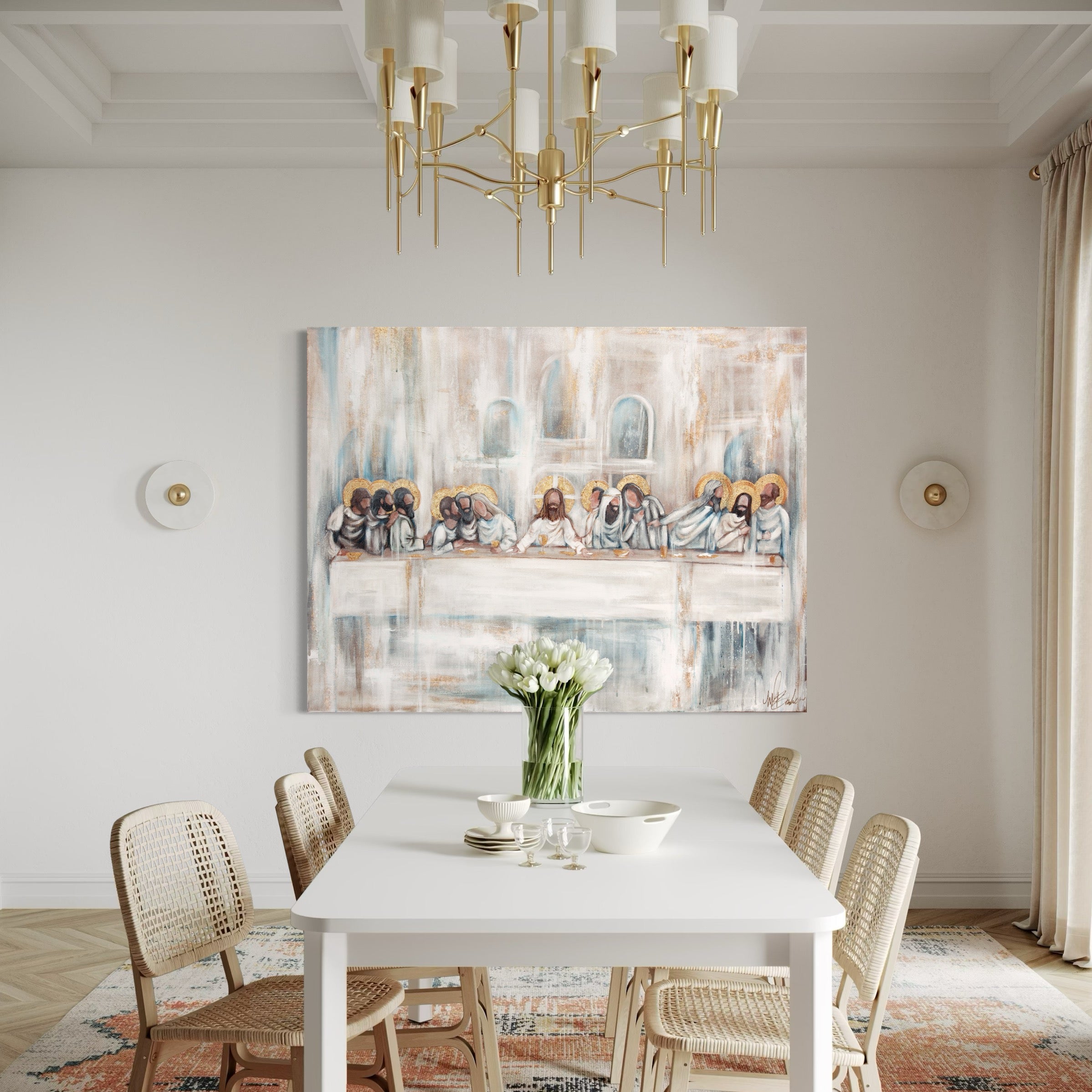 The Lord's Supper Fine Art Canvas
