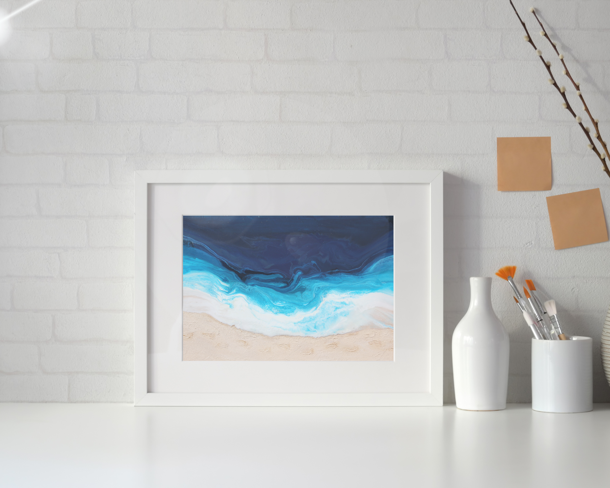 Footprints in The Sand Fine Art Print