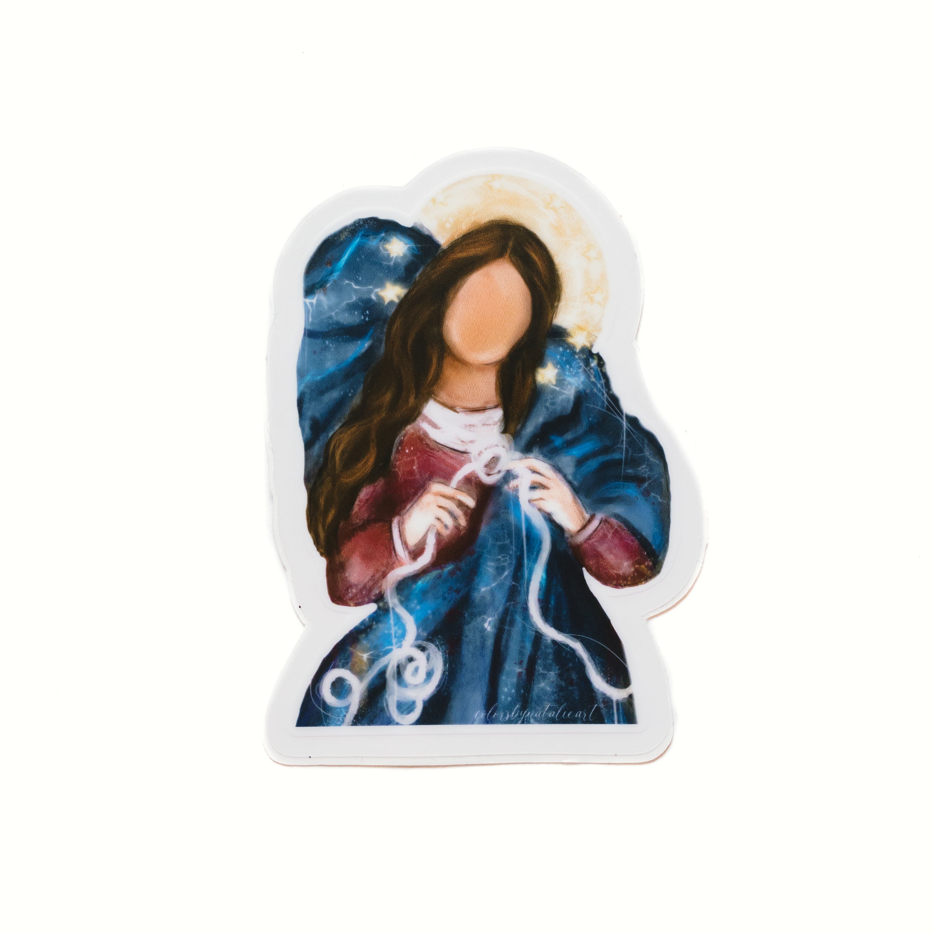 Our Lady Undoer of Knots Sticker