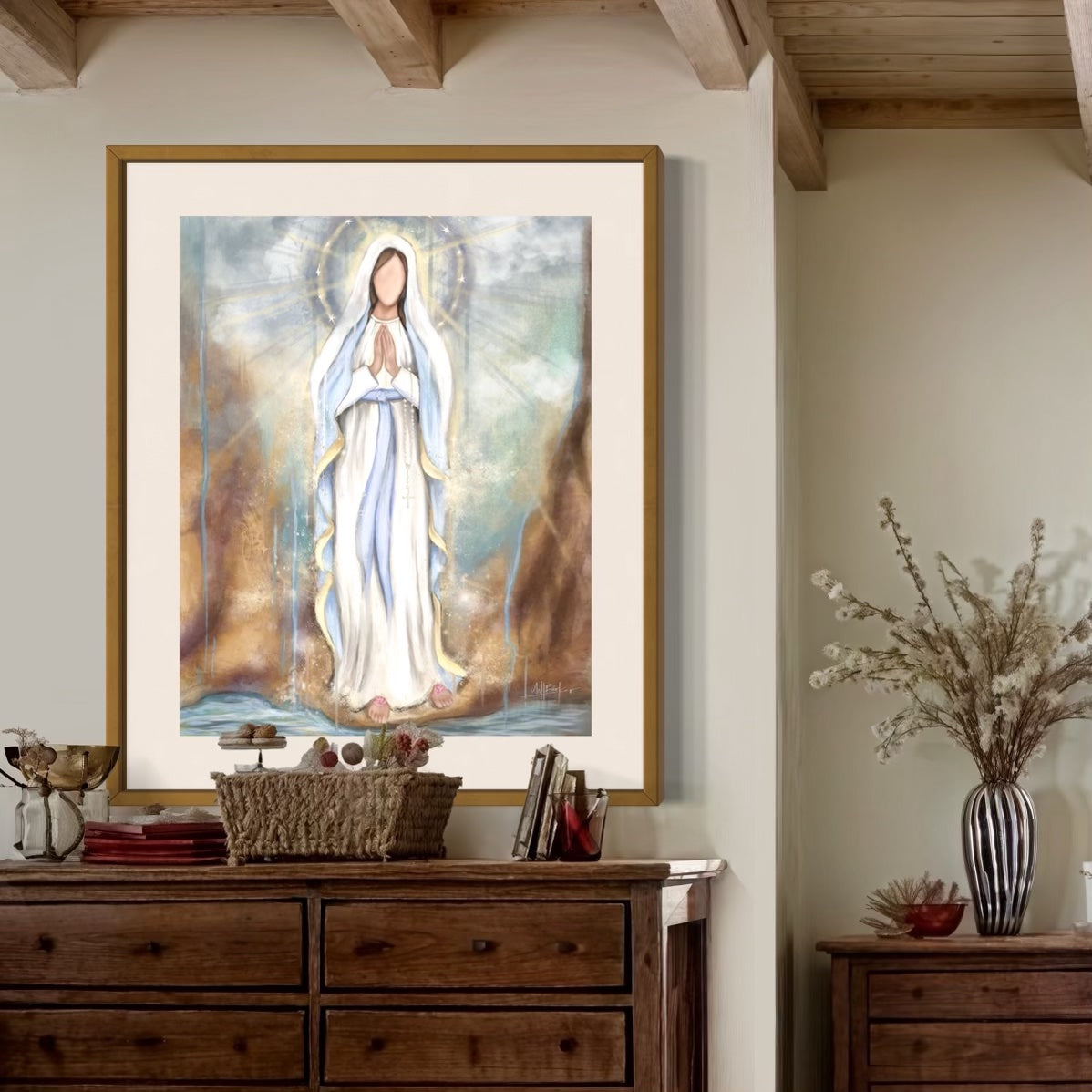 Our Lady of Lourdes Fine Art Print