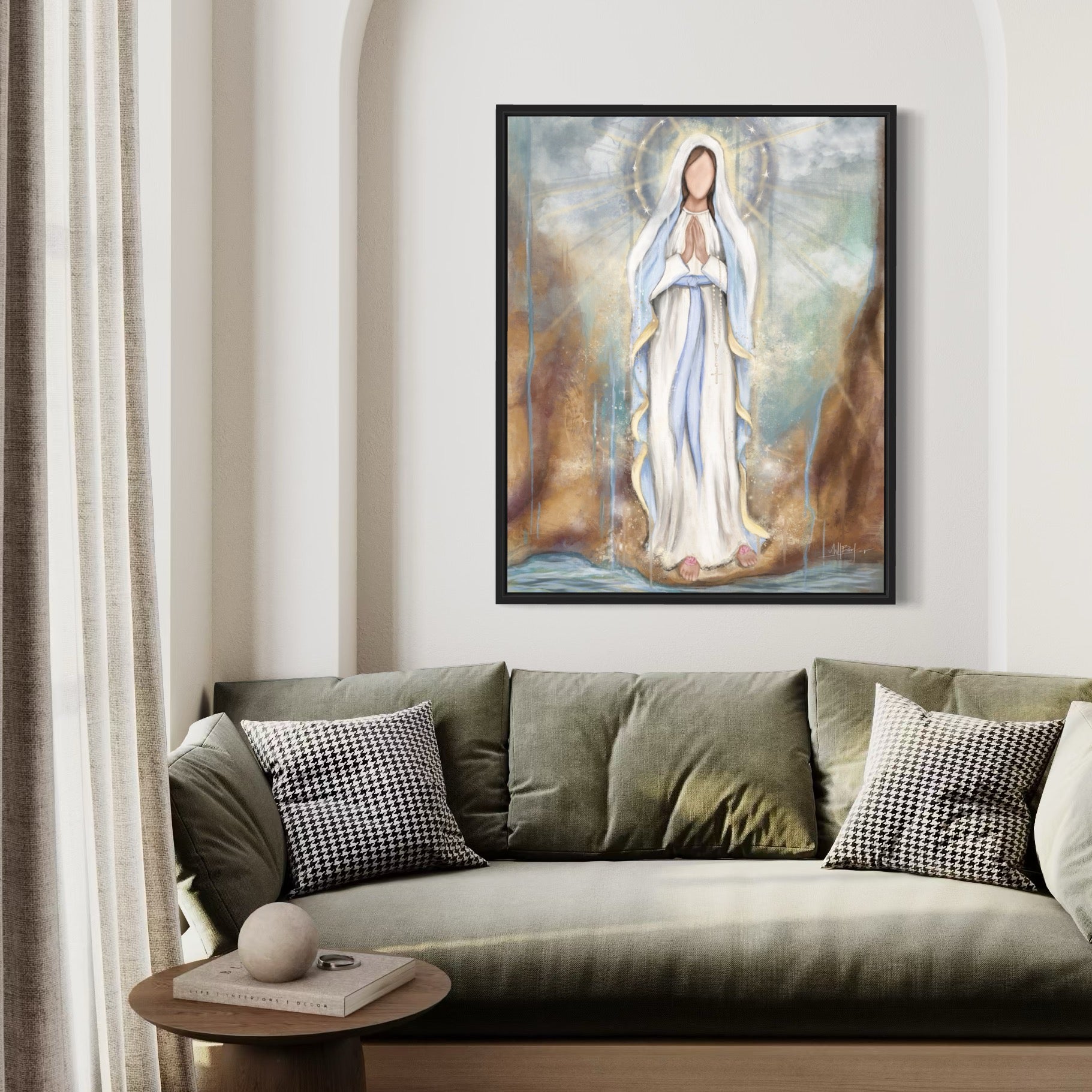 Our Lady of Lourdes Fine Art Print