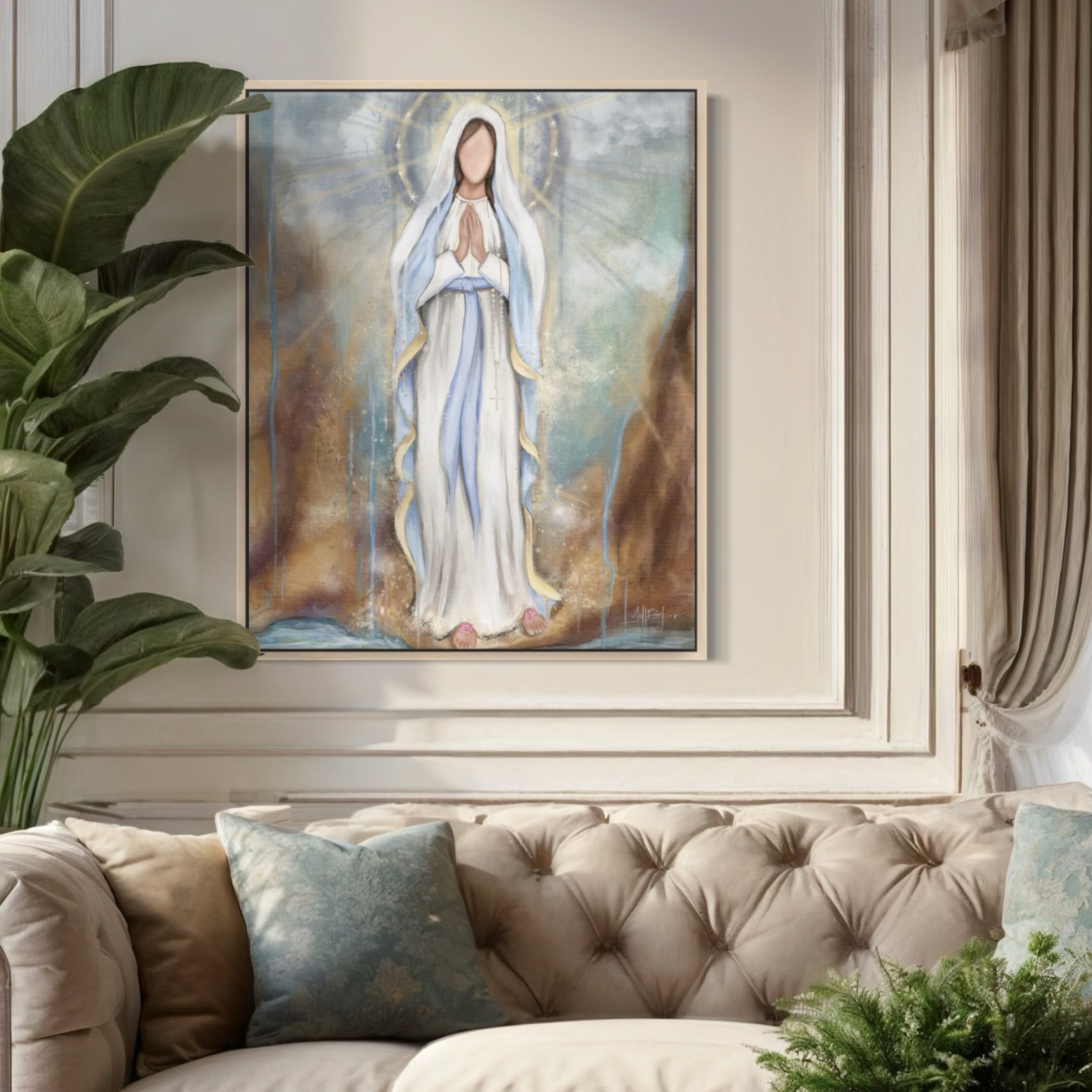 Our Lady of Lourdes Fine Art Print