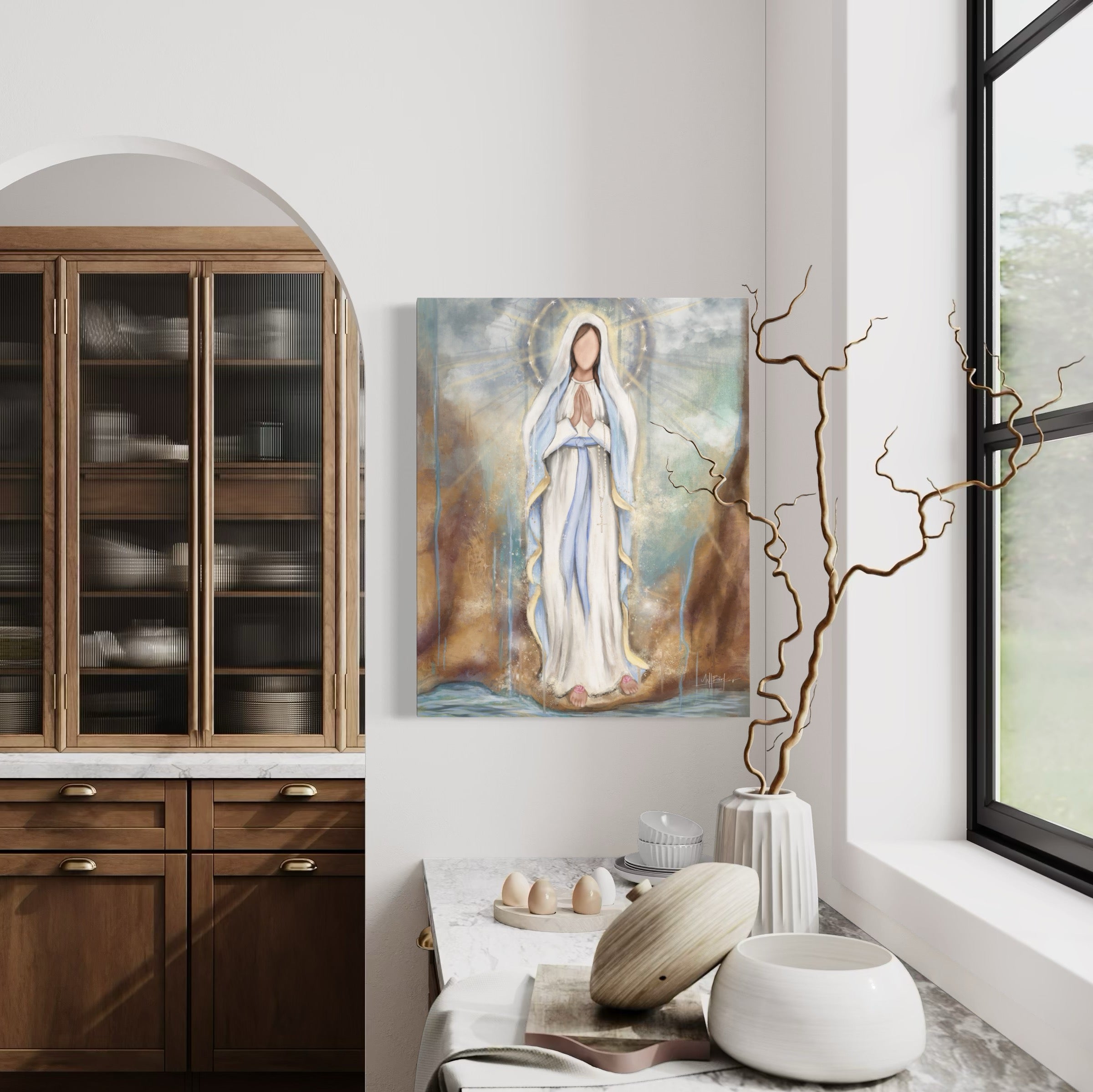 Our Lady of Lourdes Fine Art Print