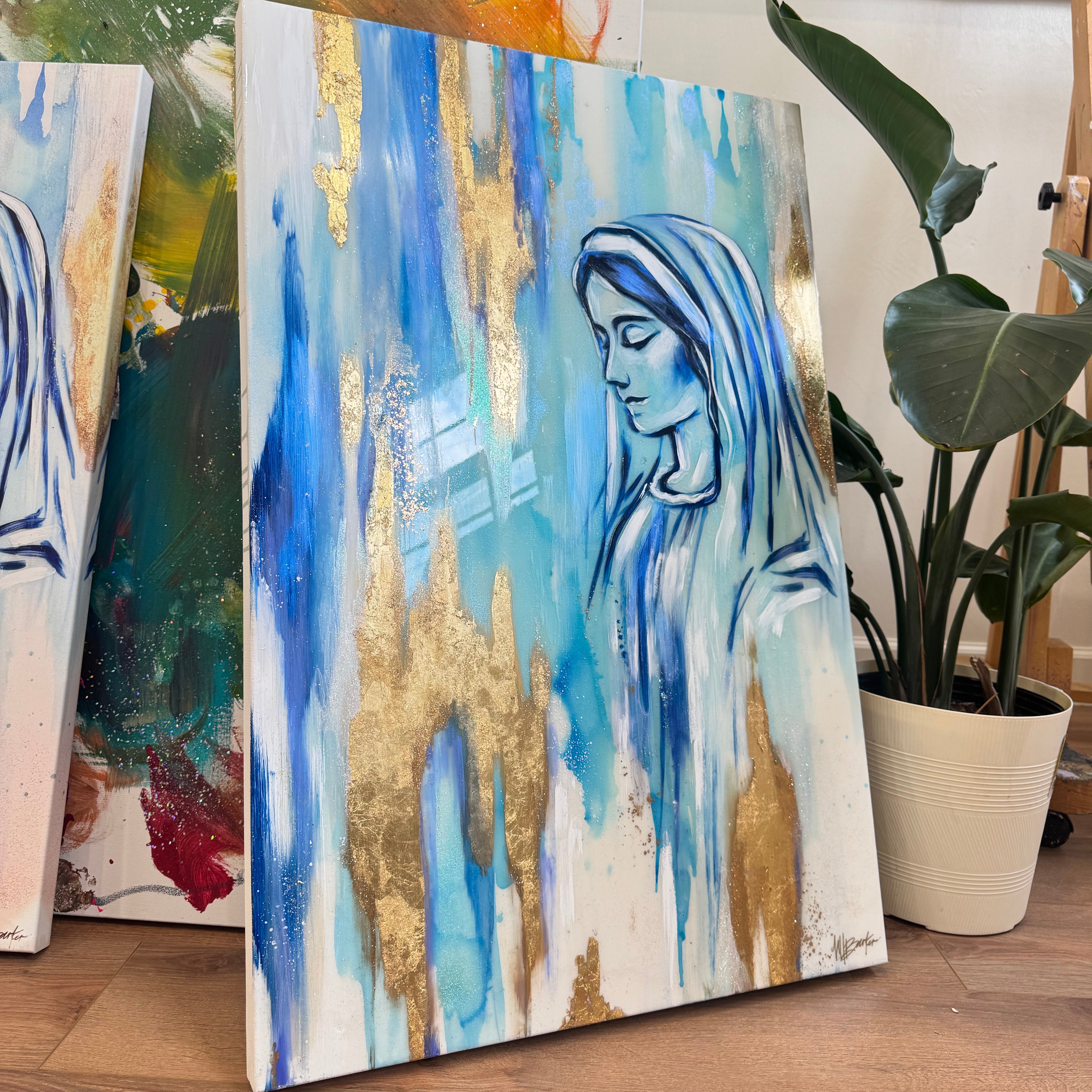 Limited Edition - Resin Retouch // Mary at the Cross Canvas