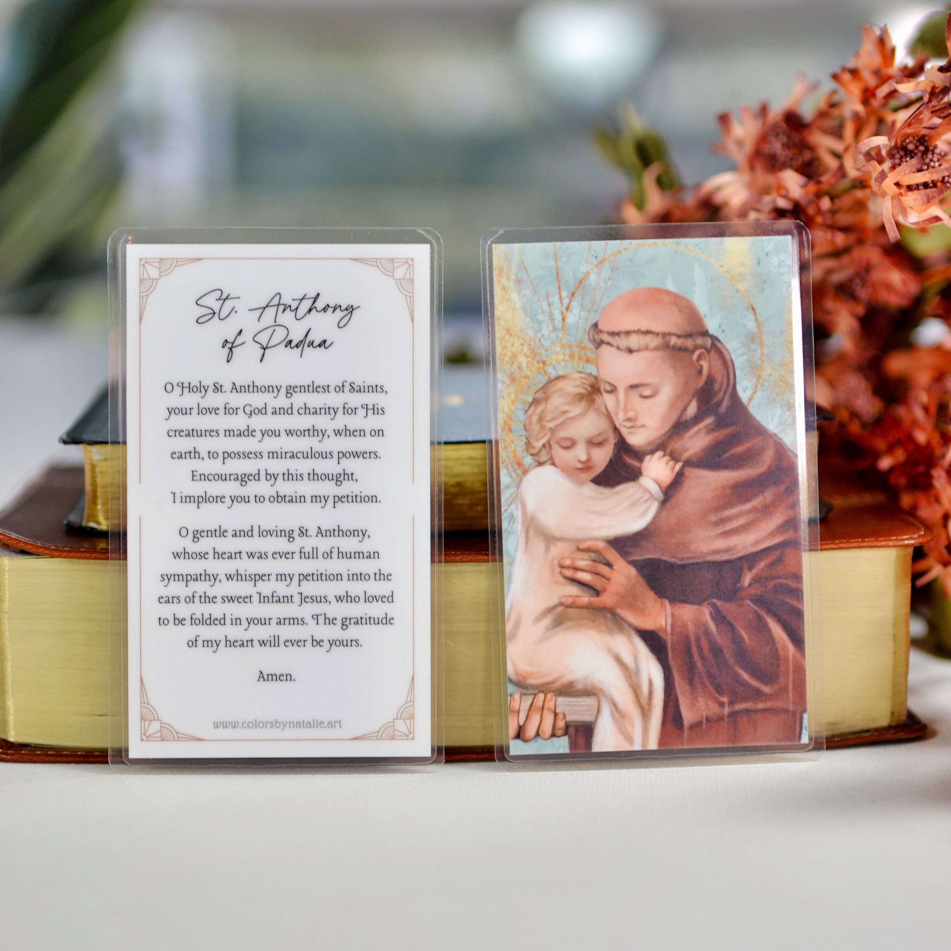 Saint Anthony of Padua Prayer Card