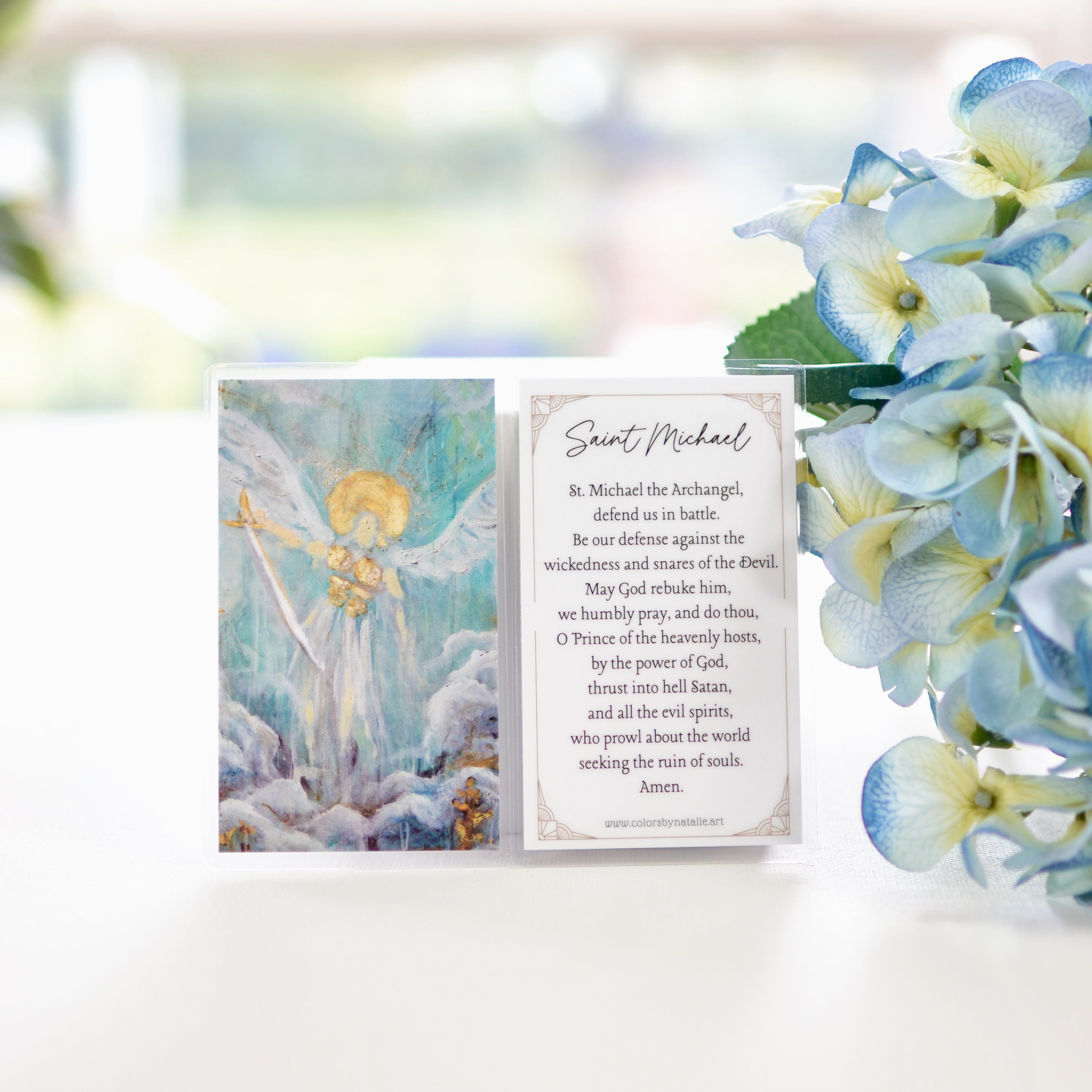 Saint Michael Prayer Card