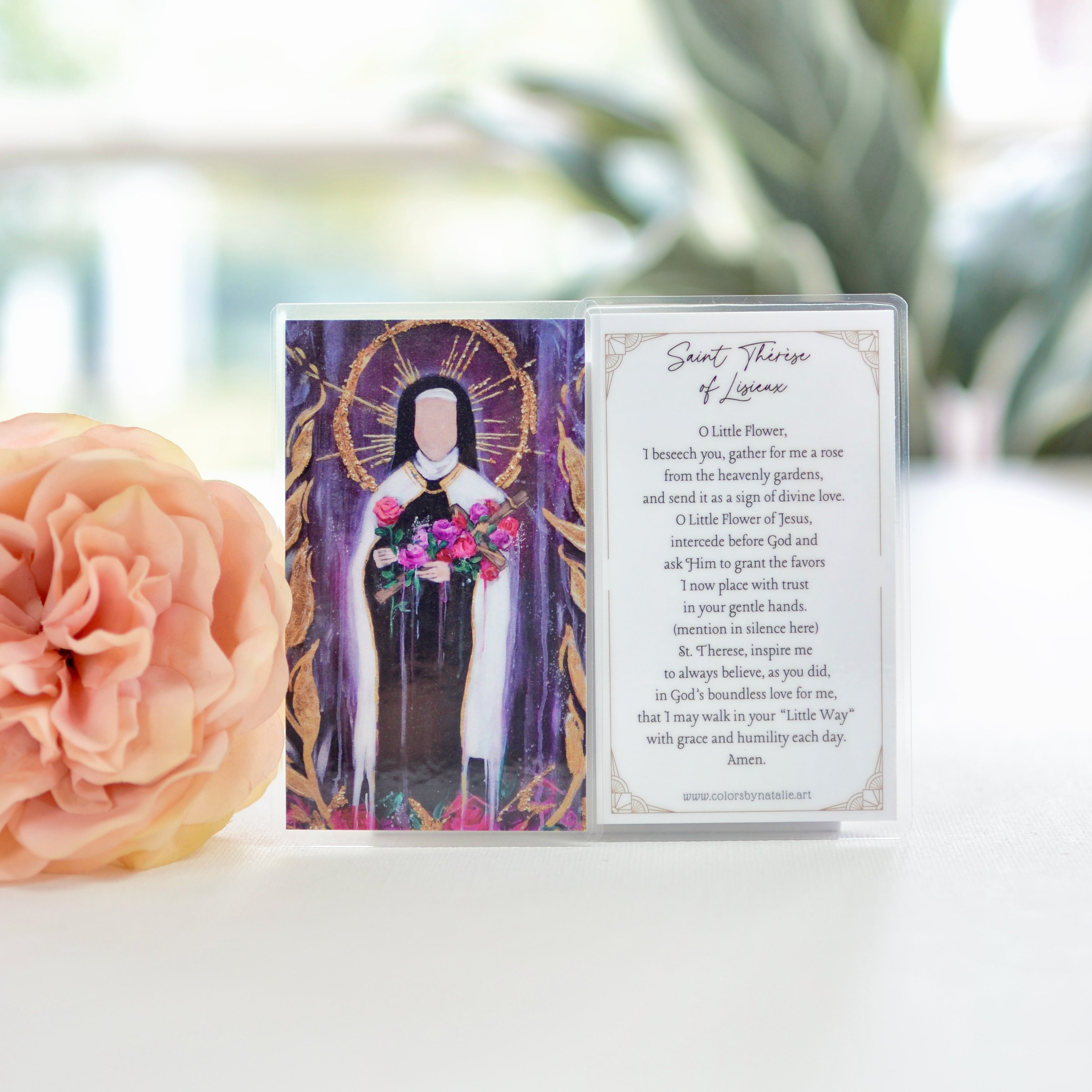 Saint Thérèse of Lisieux Prayer Card
