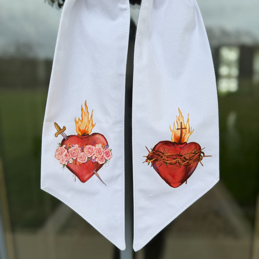 Sacred & Immaculate Hearts Wreath Sash