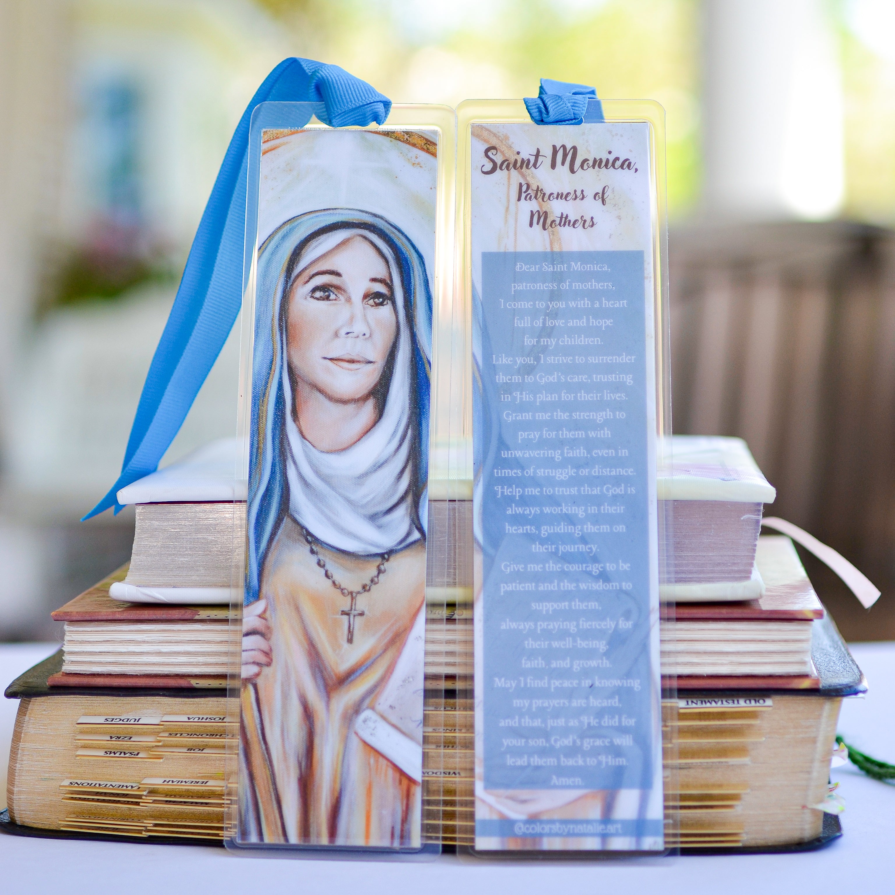 St. Monica's Prayer for Mothers Bookmark