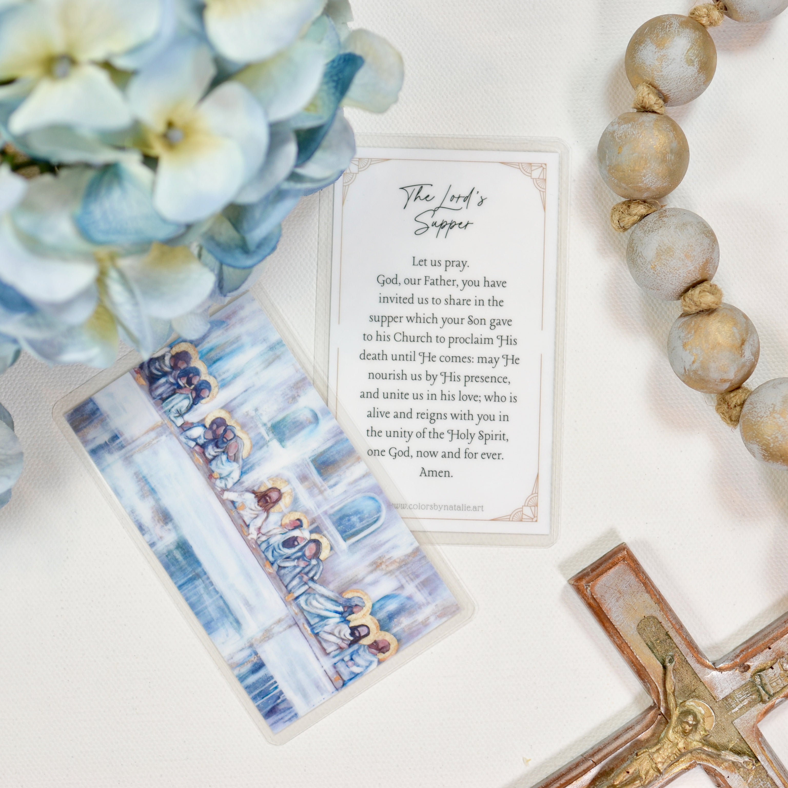 Lord's Supper Prayer Card