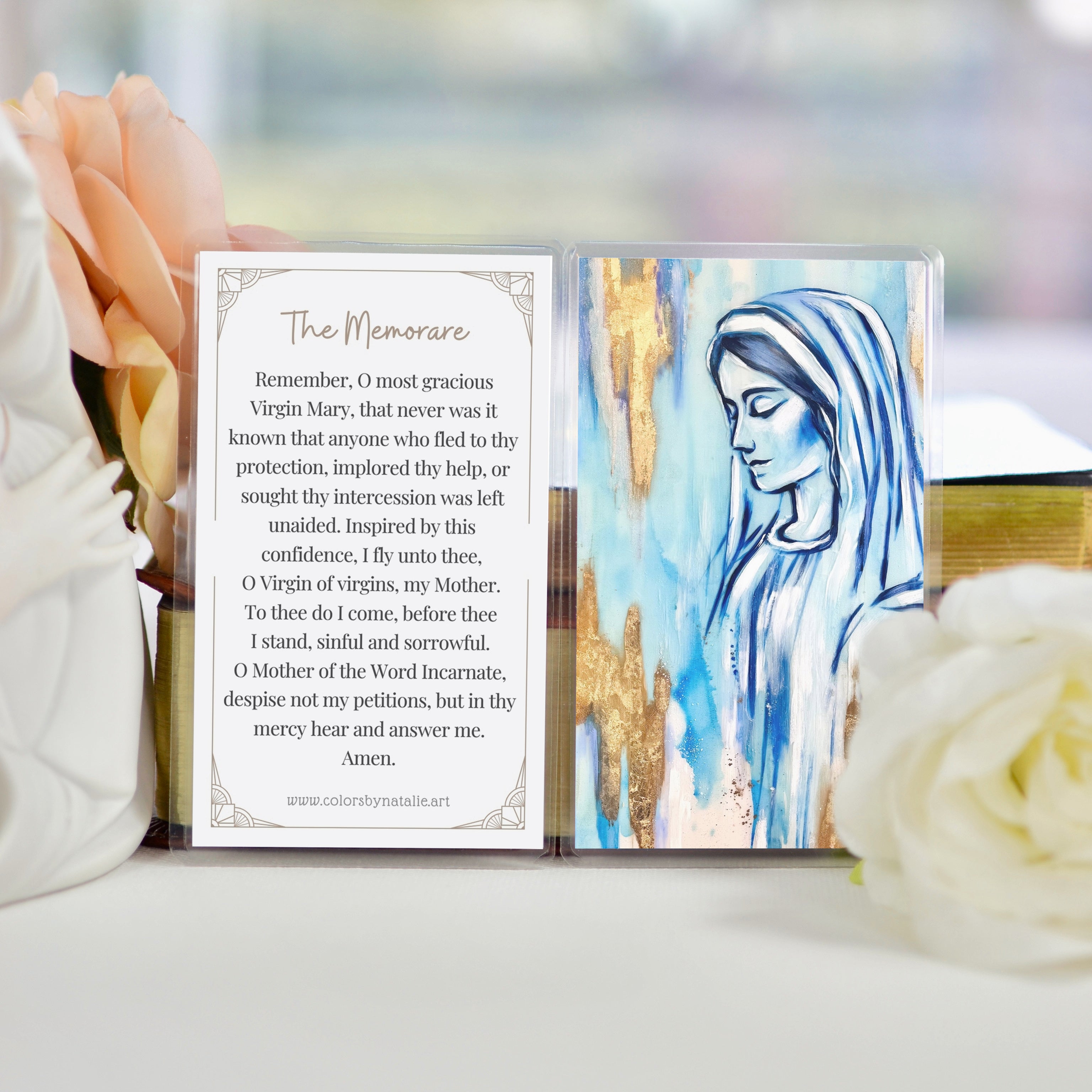 The Memorare Prayer Card